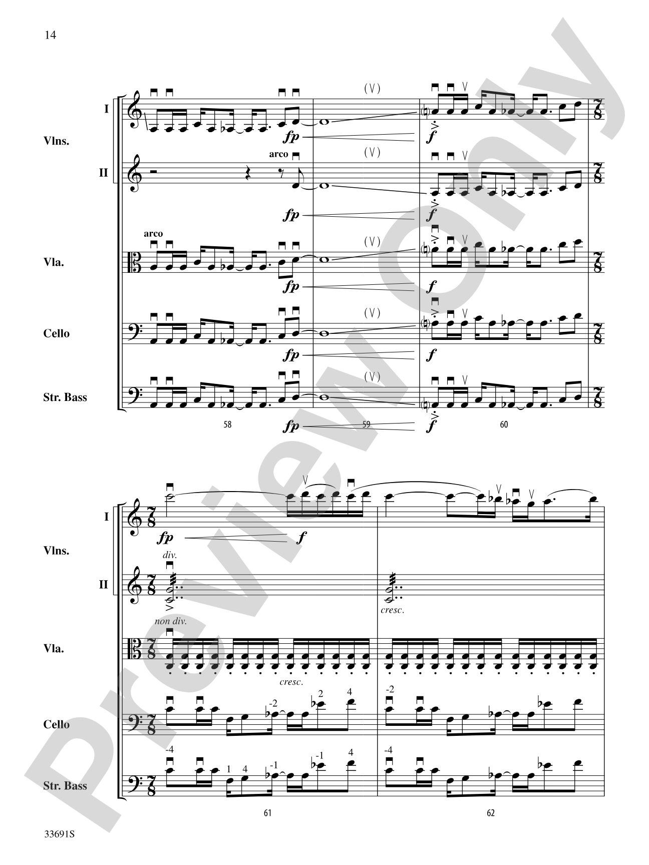 Paranoid Android (from OK Computer): String Orchestra Conductor Score & Parts