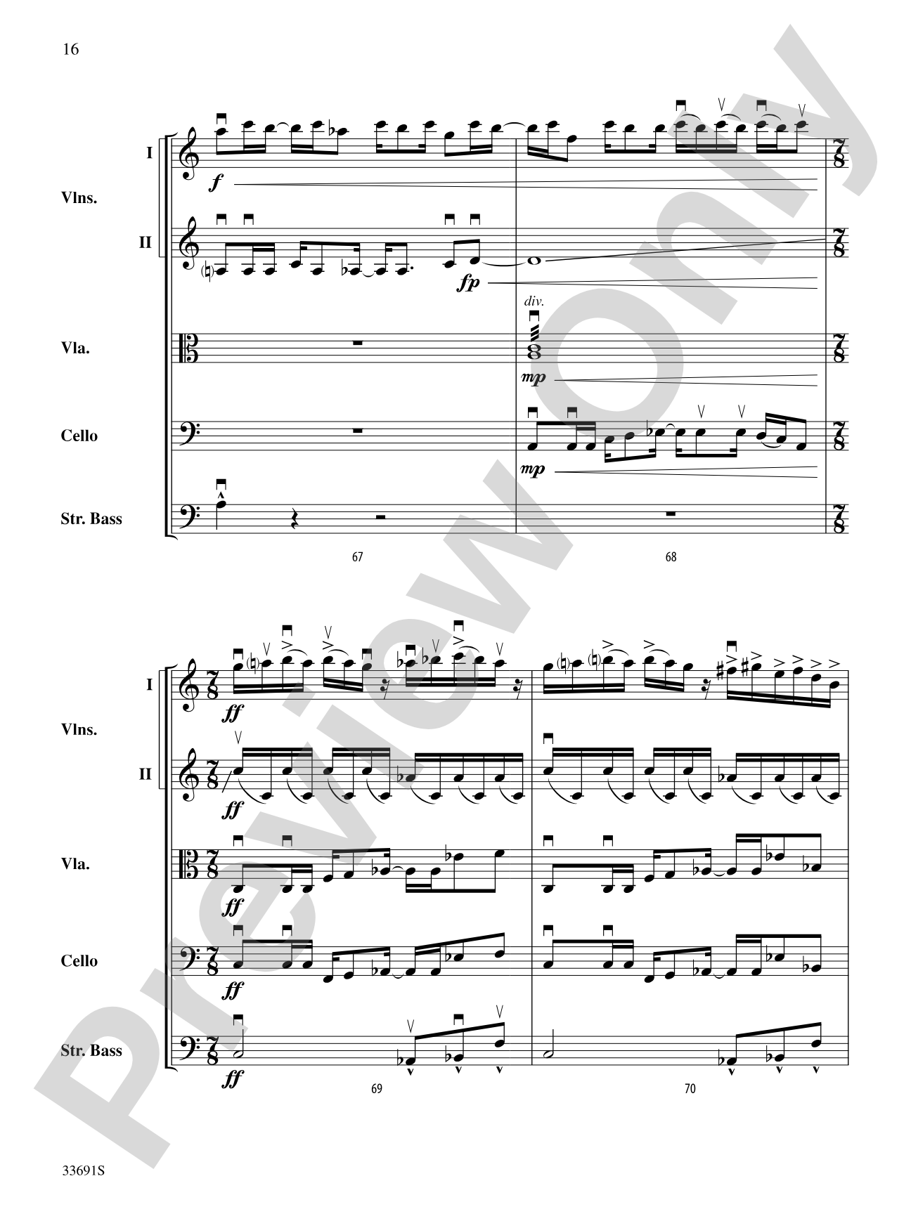 Paranoid Android (from OK Computer): String Orchestra Conductor Score & Parts