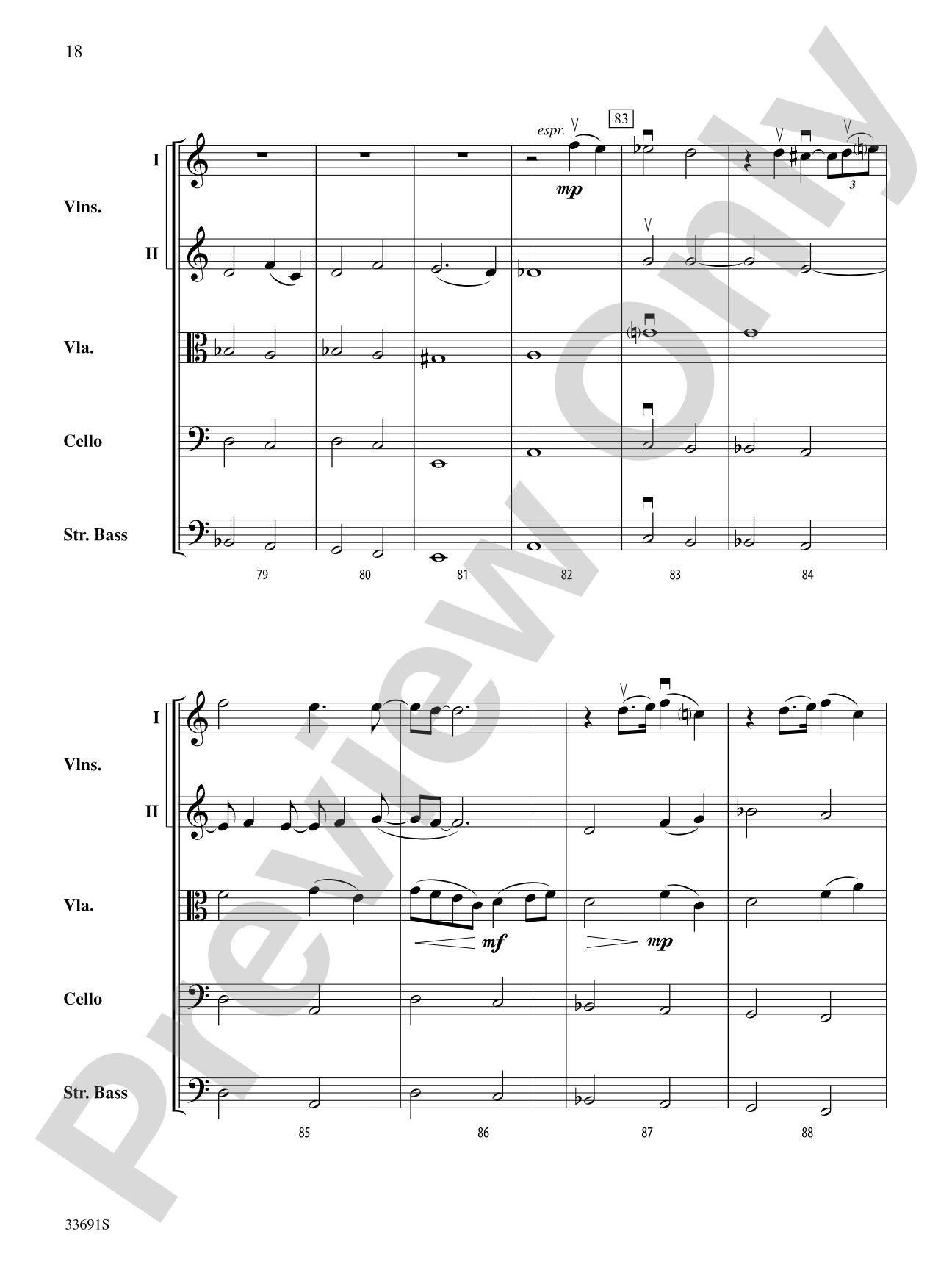 Paranoid Android (from OK Computer): String Orchestra Conductor Score & Parts