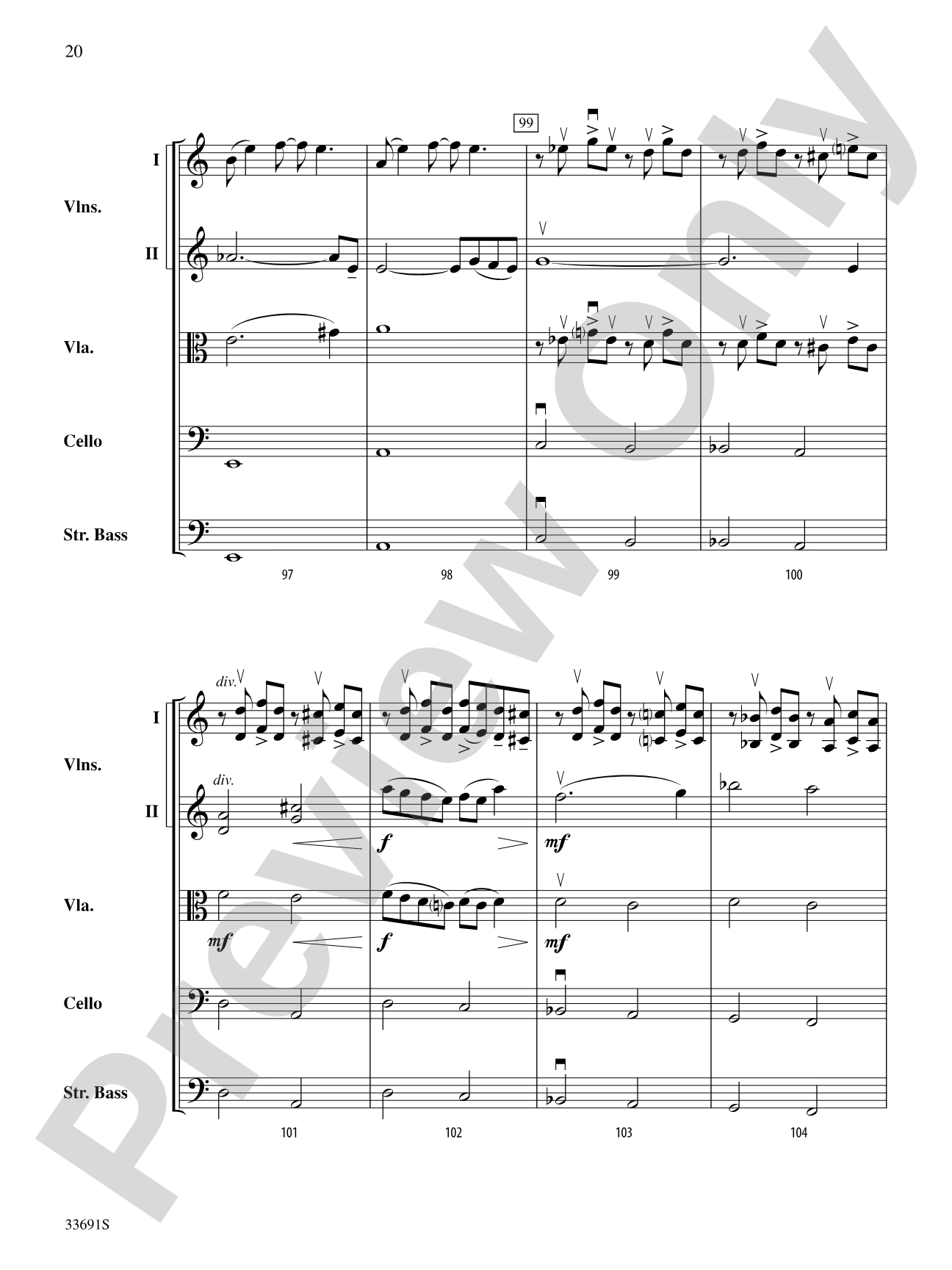 Paranoid Android (from OK Computer): String Orchestra Conductor Score & Parts