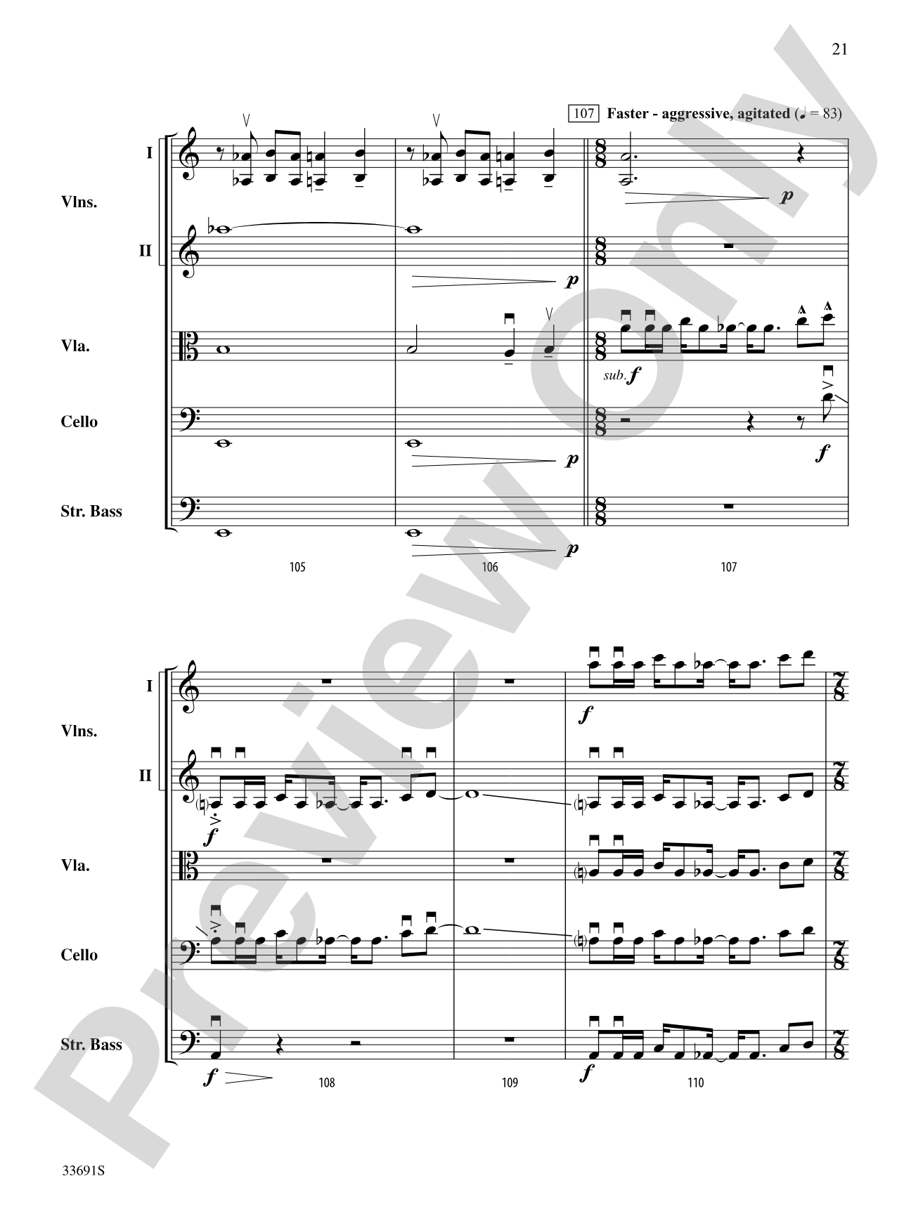 Paranoid Android (from OK Computer): String Orchestra Conductor Score & Parts