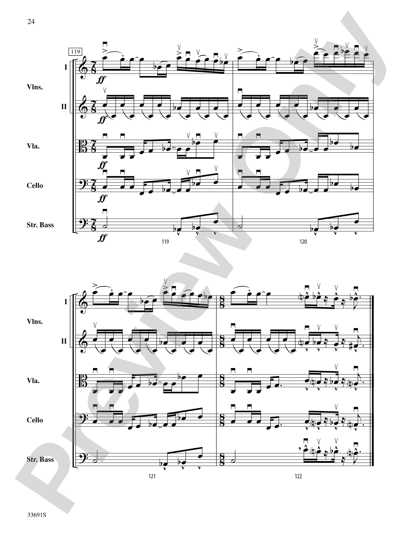 Paranoid Android (from OK Computer): String Orchestra Conductor Score & Parts