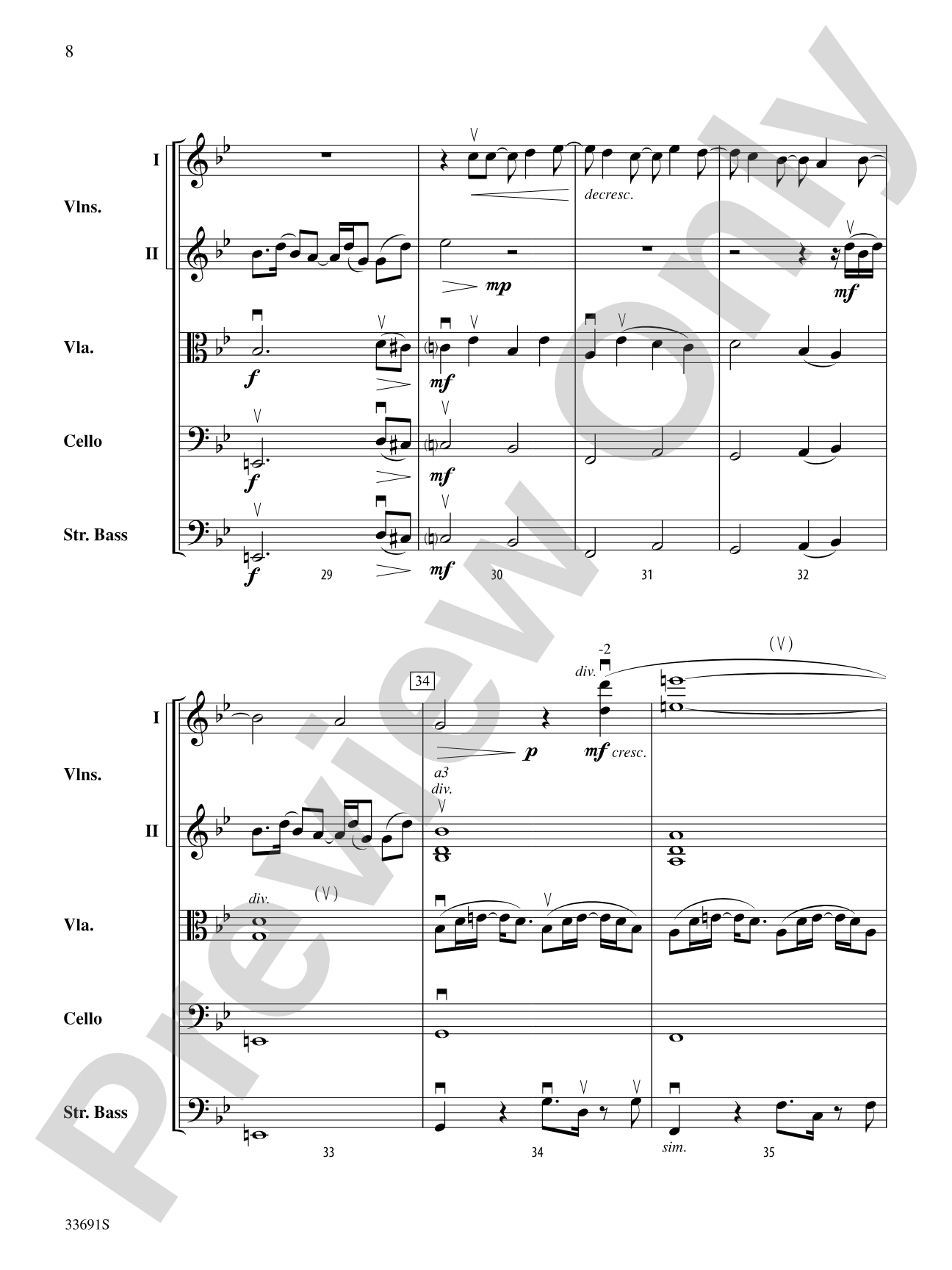 Paranoid Android (from OK Computer): String Orchestra Conductor Score & Parts