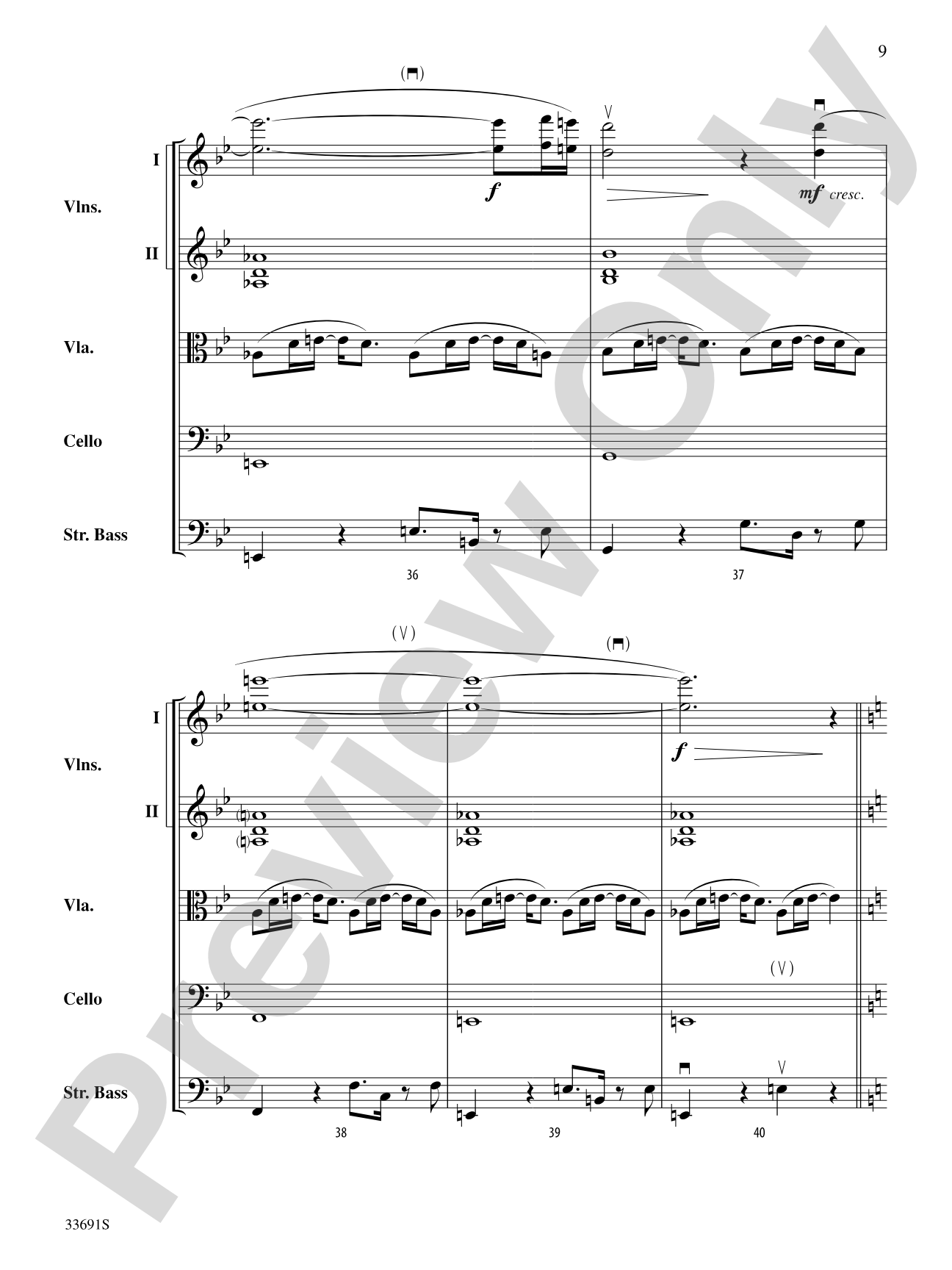 Paranoid Android (from OK Computer): String Orchestra Conductor Score & Parts