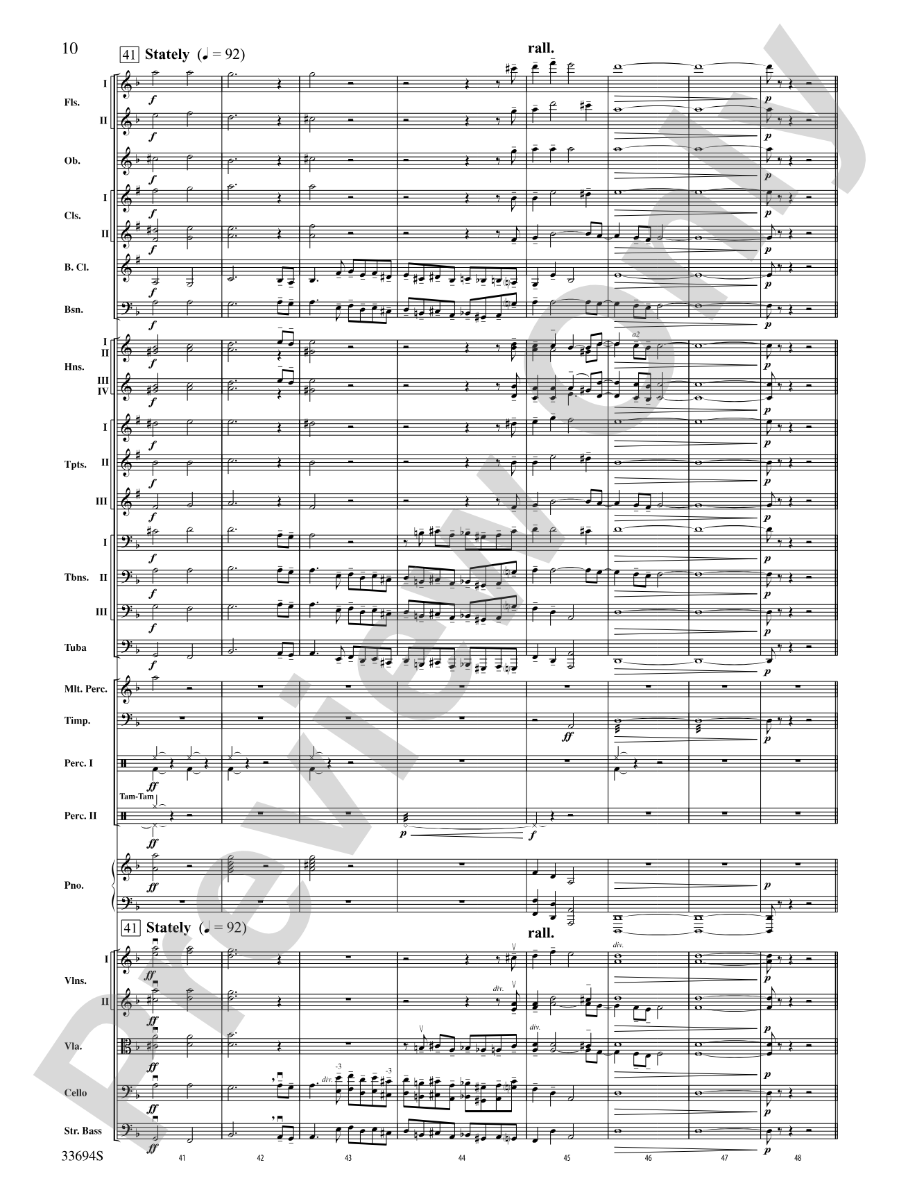 Toccata and Fugue in D Minor: Full Orchestra Conductor Score & Parts