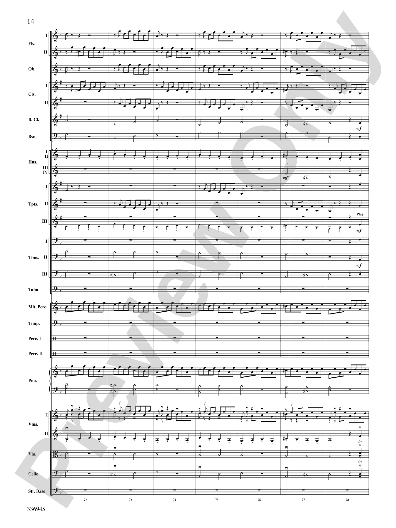 Toccata and Fugue in D Minor: Full Orchestra Conductor Score & Parts