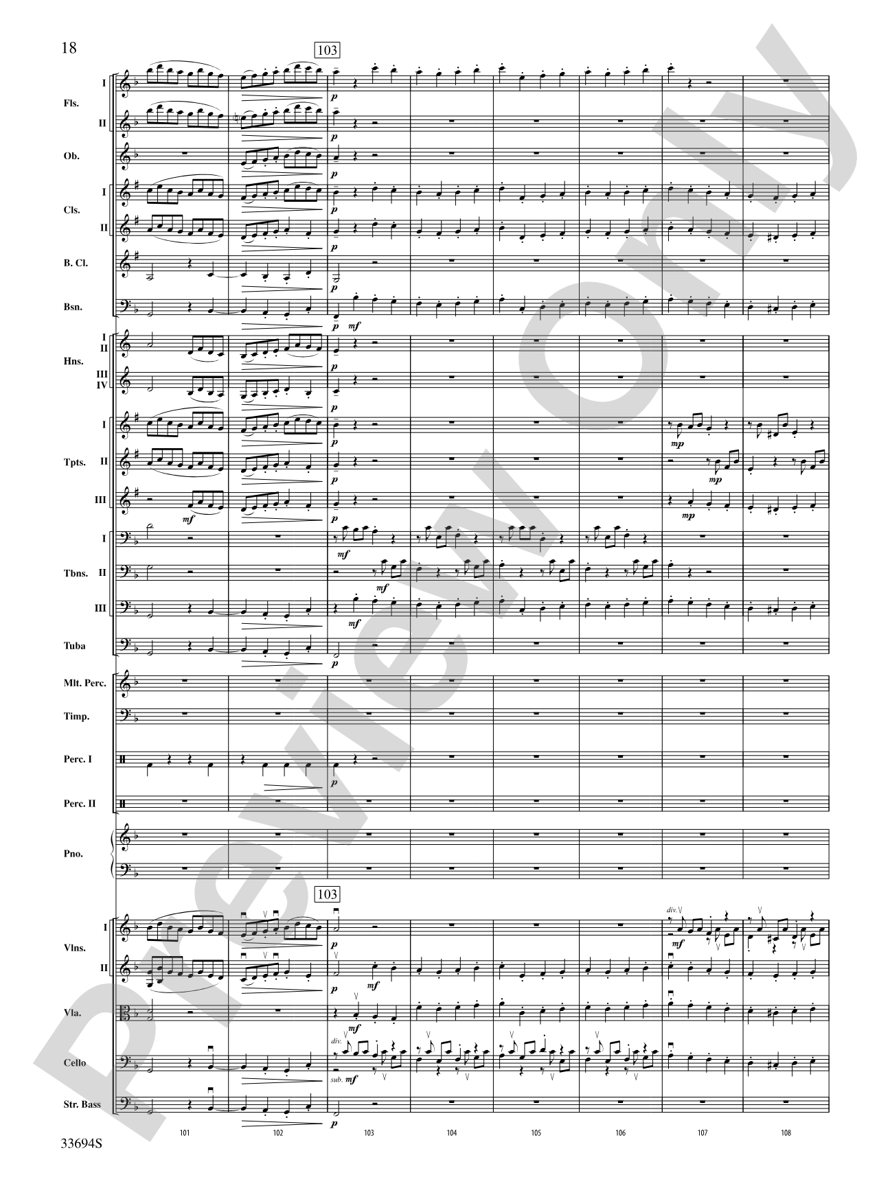 Toccata and Fugue in D Minor: Full Orchestra Conductor Score & Parts