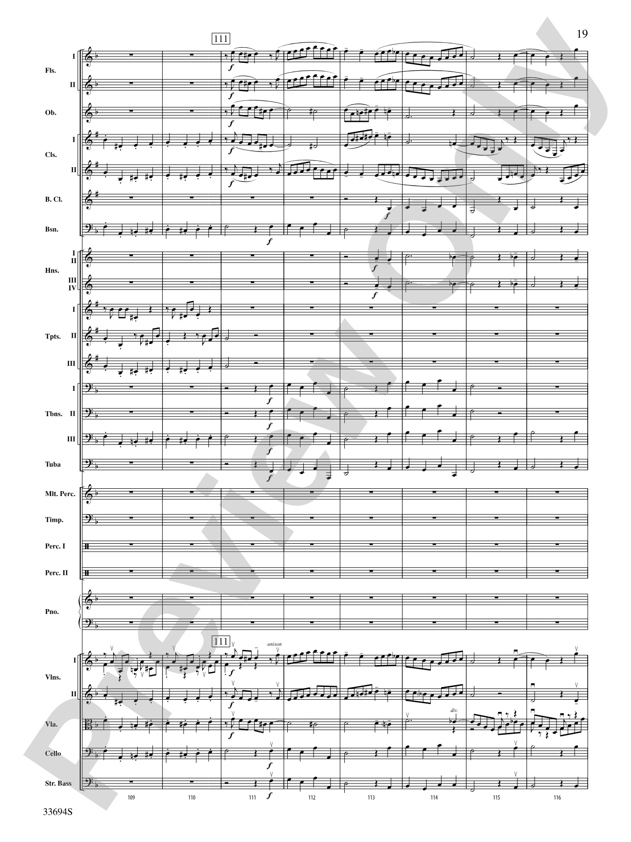 Toccata and Fugue in D Minor: Full Orchestra Conductor Score & Parts