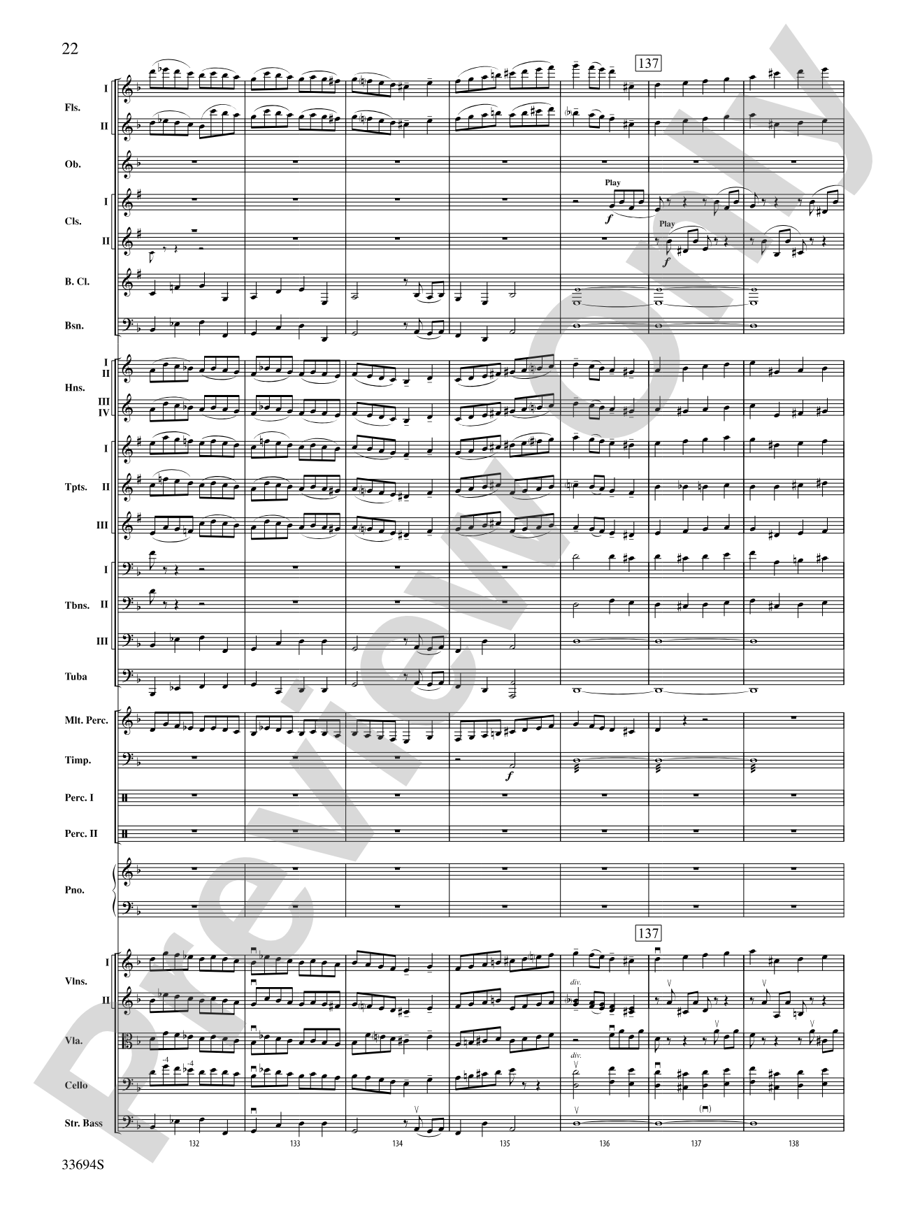 Toccata and Fugue in D Minor: Full Orchestra Conductor Score & Parts