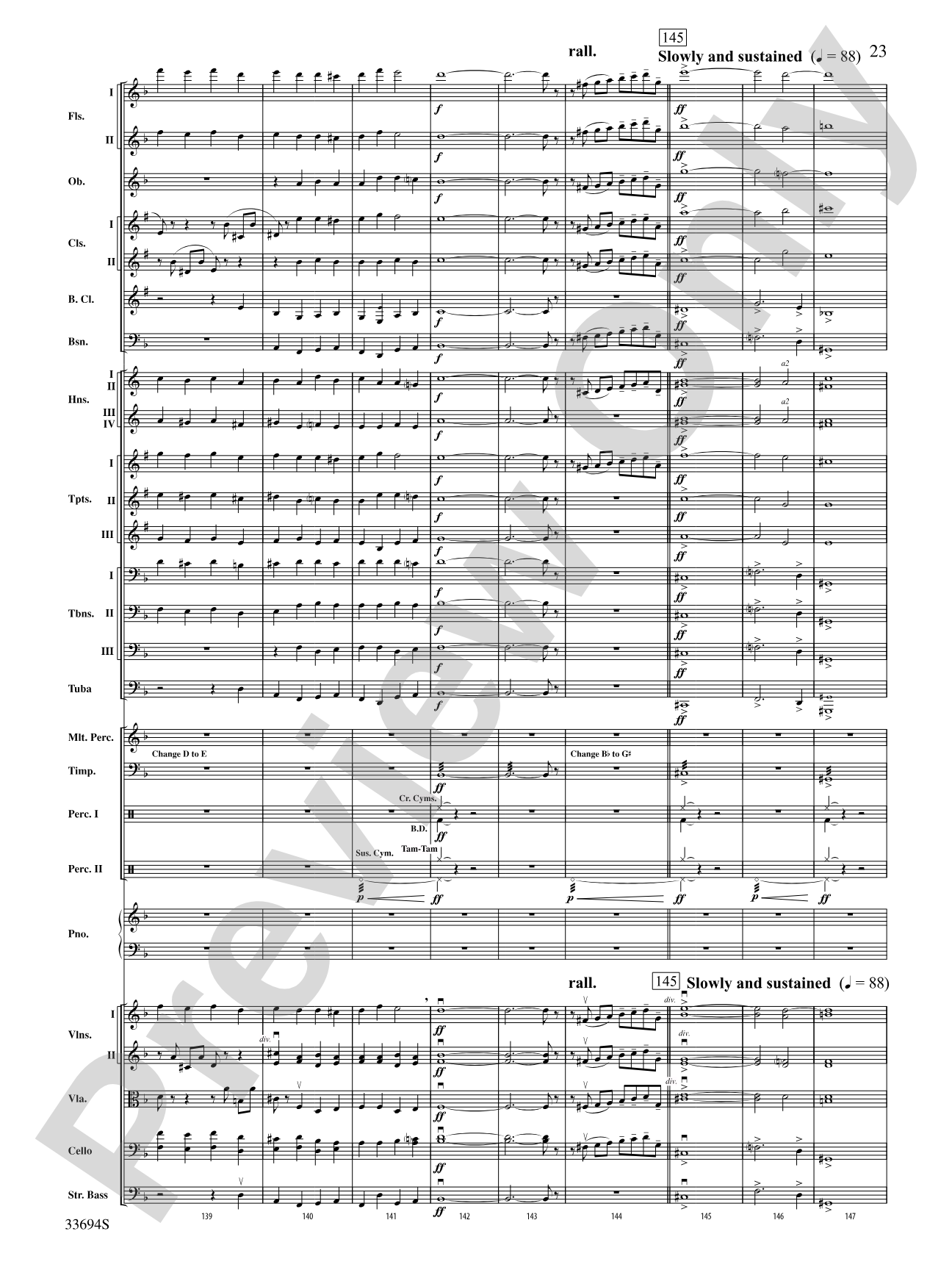 Toccata and Fugue in D Minor: Full Orchestra Conductor Score & Parts