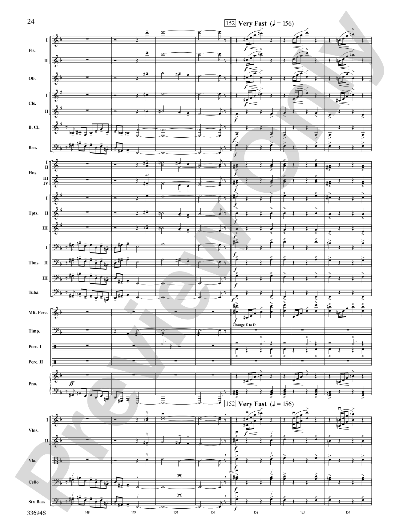Toccata and Fugue in D Minor: Full Orchestra Conductor Score & Parts