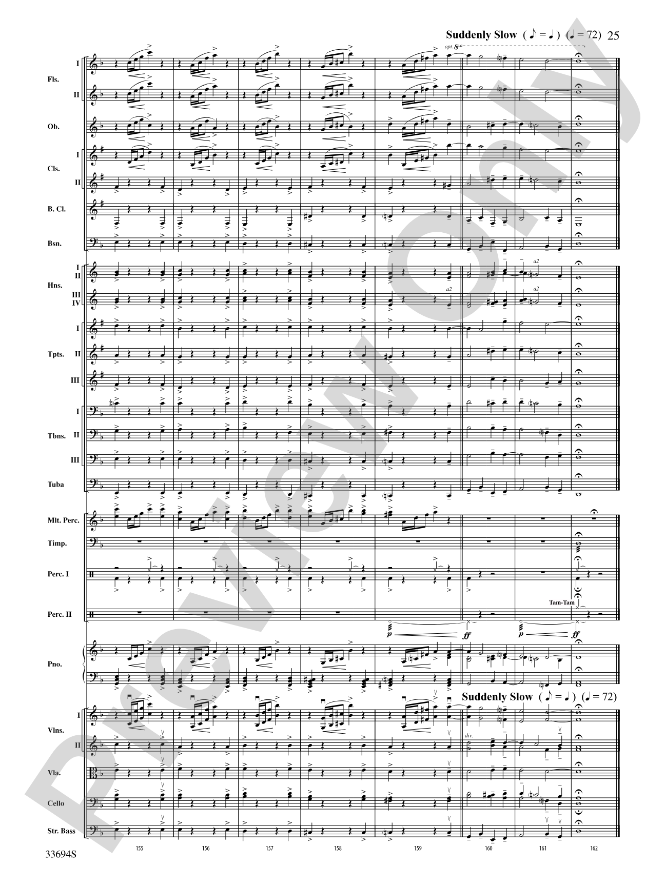 Toccata and Fugue in D Minor: Full Orchestra Conductor Score & Parts