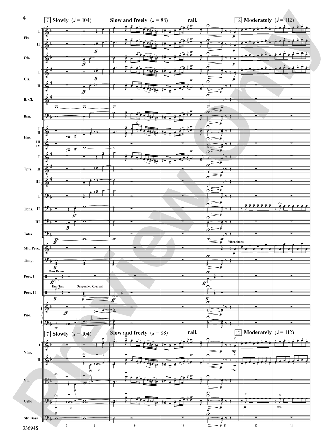 Toccata and Fugue in D Minor: Full Orchestra Conductor Score & Parts