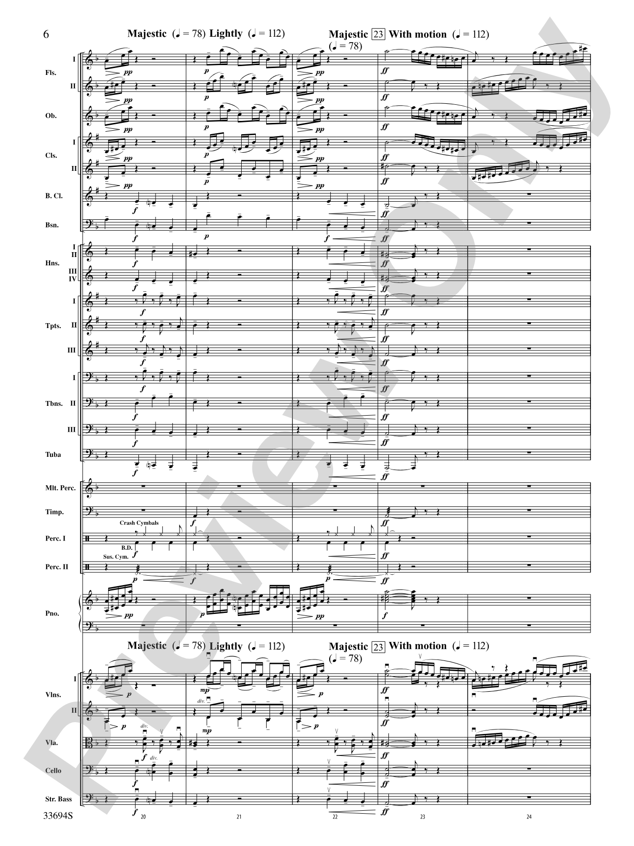 Toccata and Fugue in D Minor: Full Orchestra Conductor Score & Parts