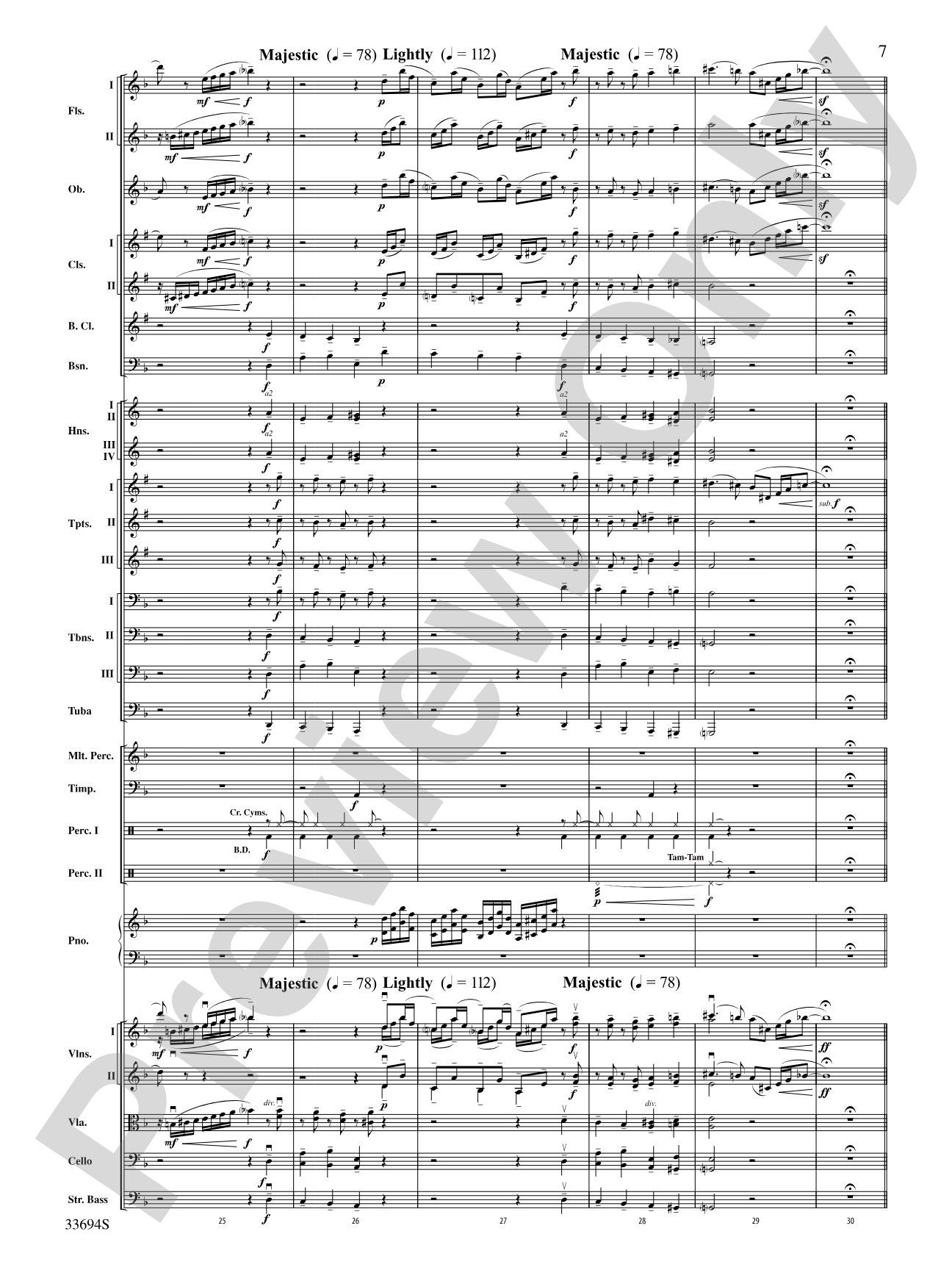 Toccata and Fugue in D Minor: Full Orchestra Conductor Score & Parts