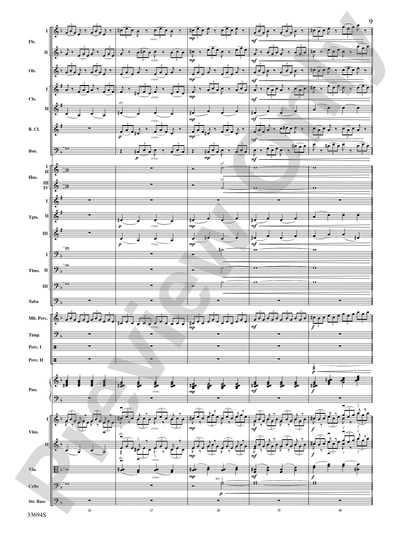 Toccata and Fugue in D Minor: Full Orchestra Conductor Score & Parts