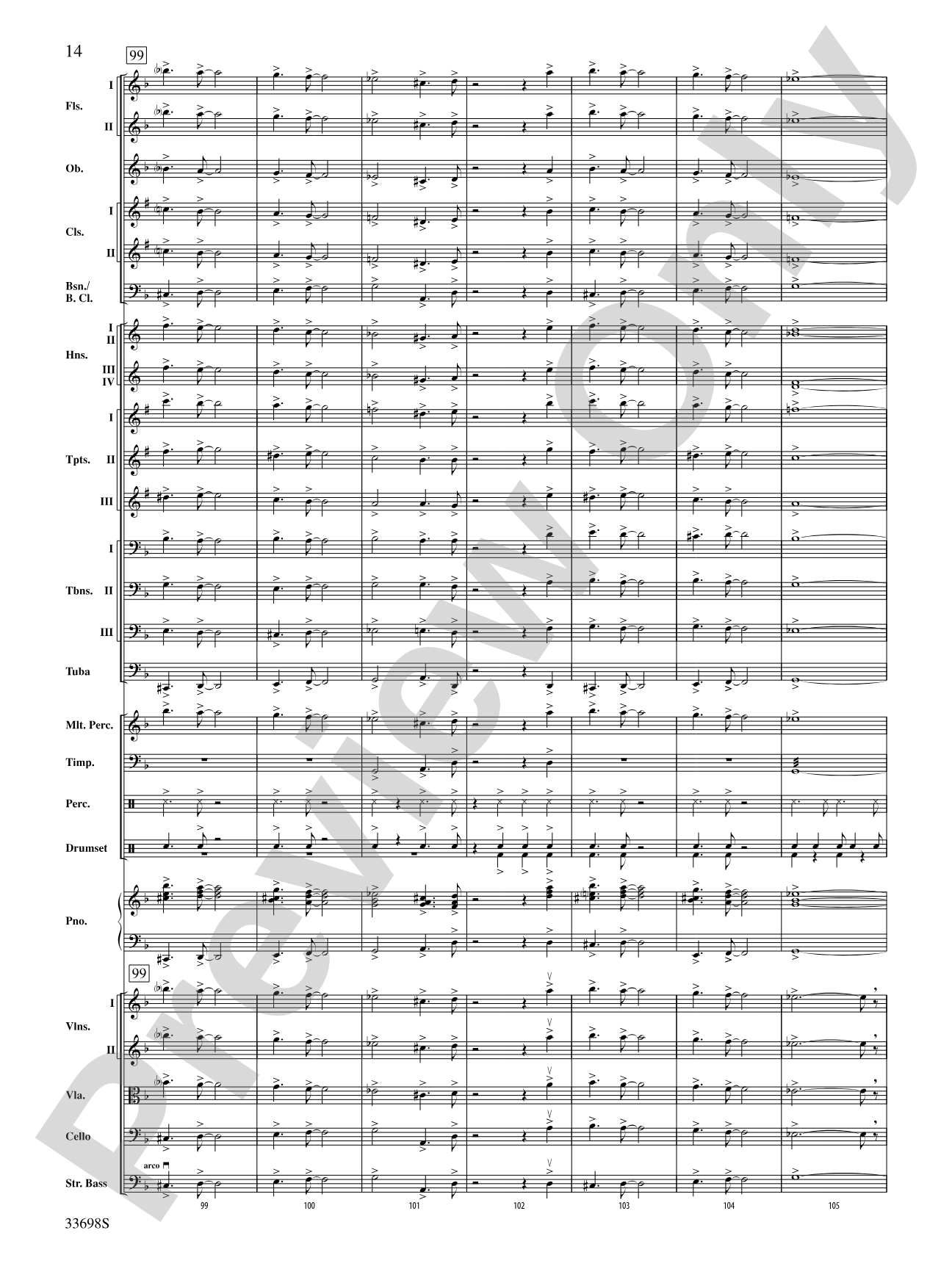 It Had Better Be Tonight (from The Pink Panther): Full Orchestra Conductor Score & Parts