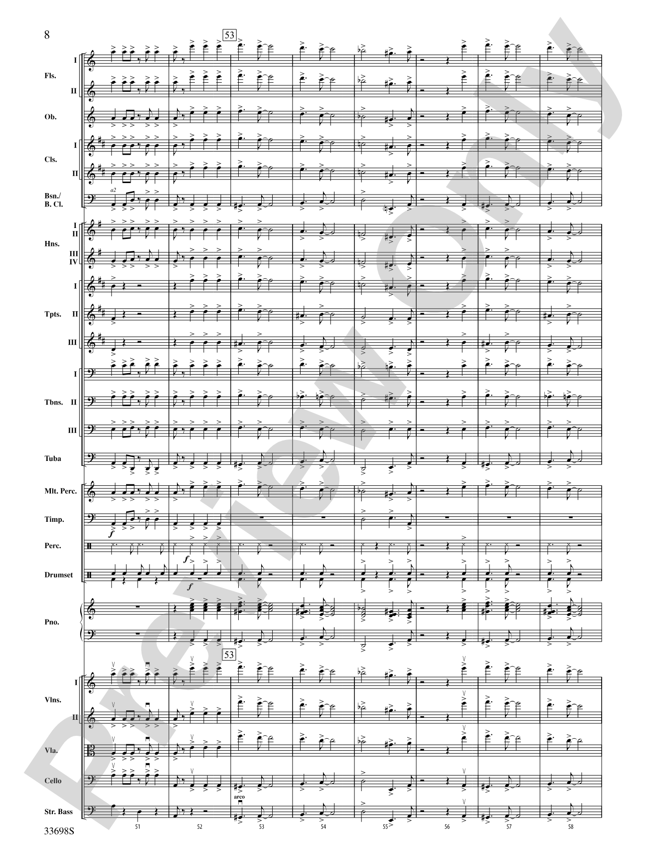 It Had Better Be Tonight (from The Pink Panther): Full Orchestra Conductor Score & Parts