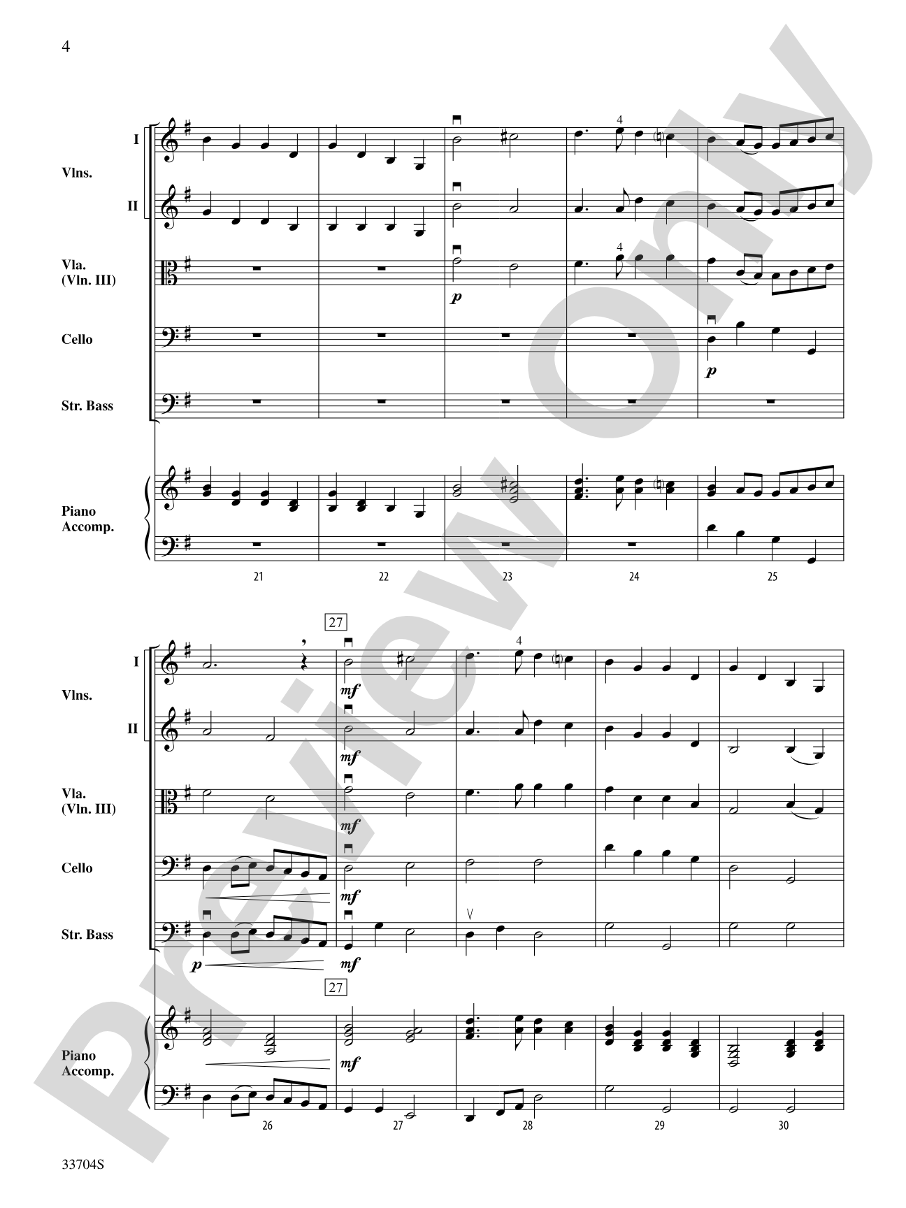 The Prince of Denmark's March: String Orchestra Conductor Score & Parts