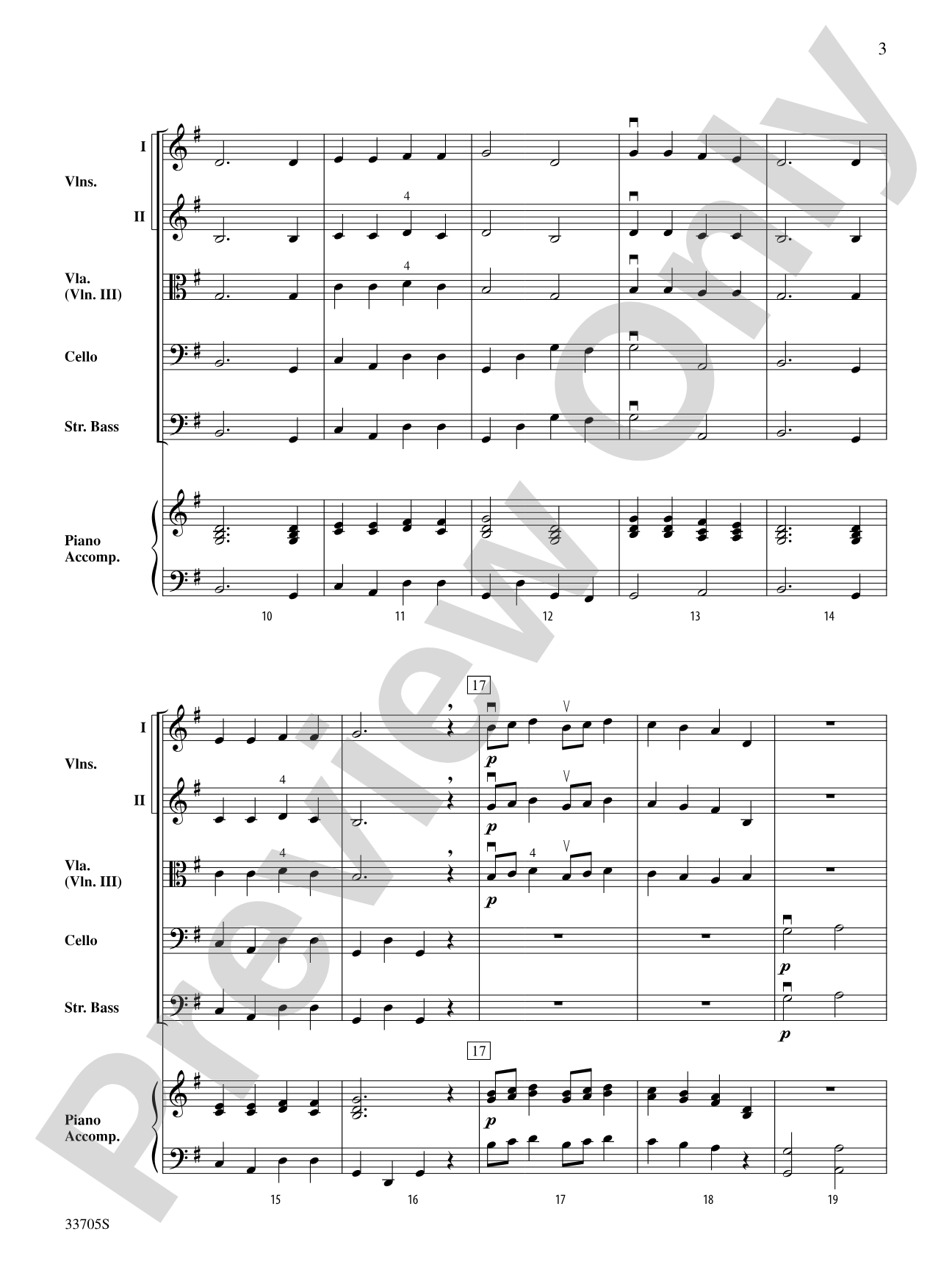 Rigaudon: String Orchestra Conductor Score & Parts