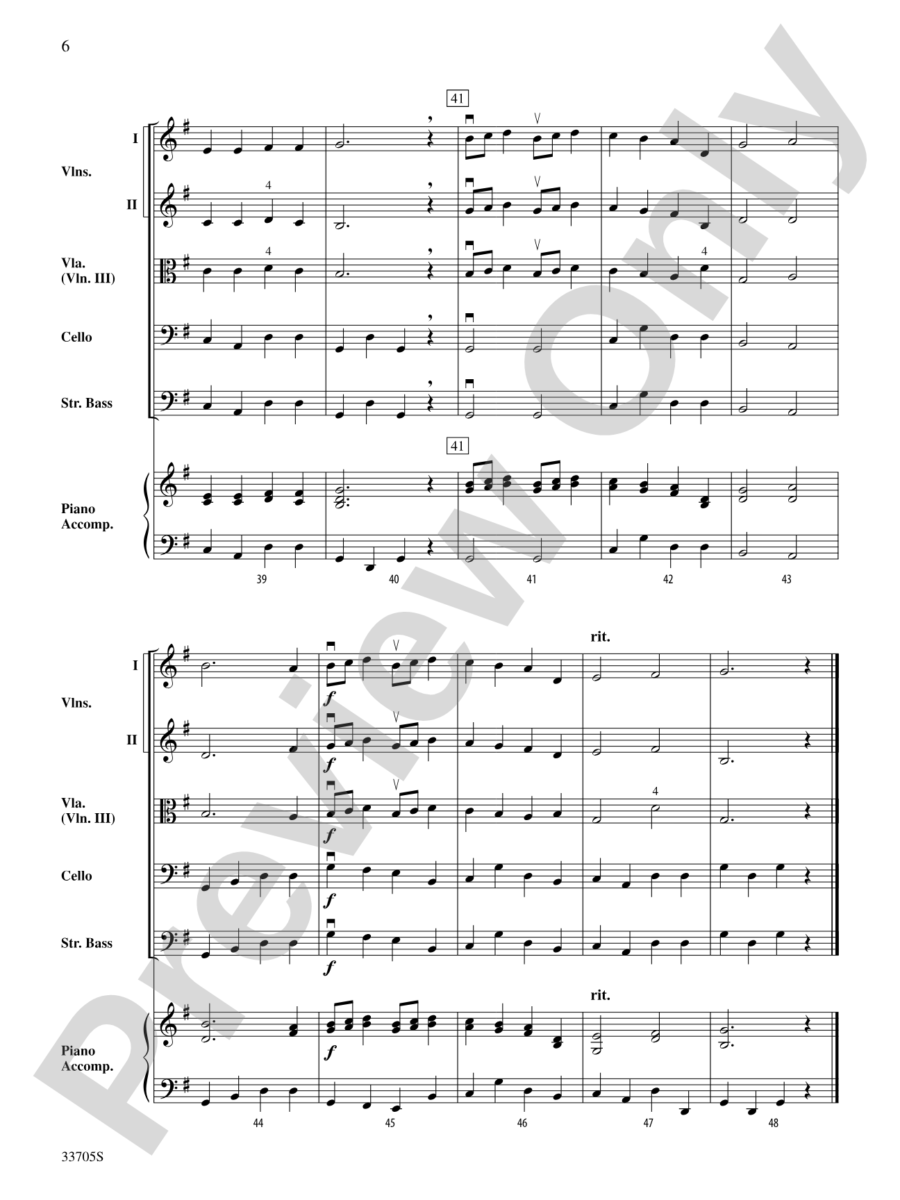 Rigaudon: String Orchestra Conductor Score & Parts