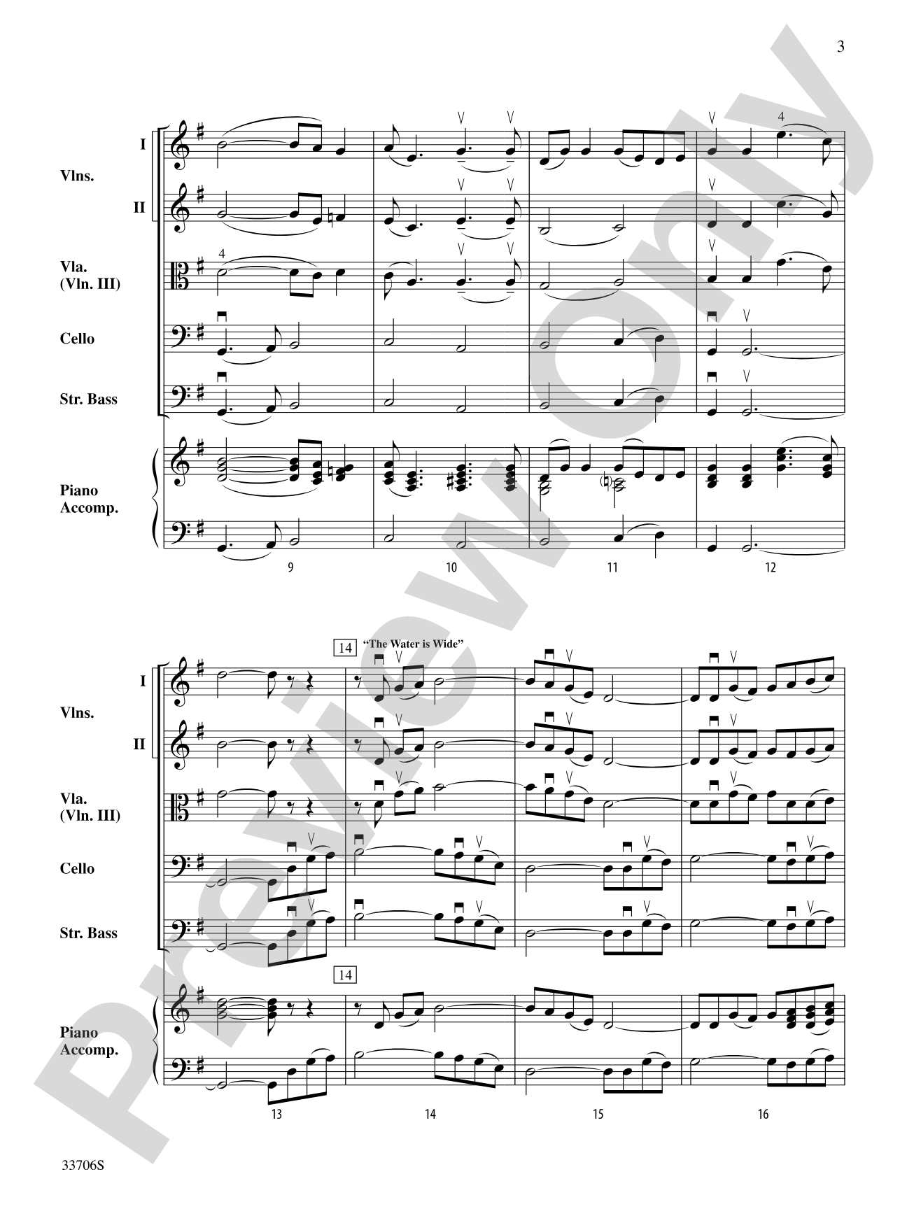 A River Trilogy: String Orchestra Conductor Score & Parts
