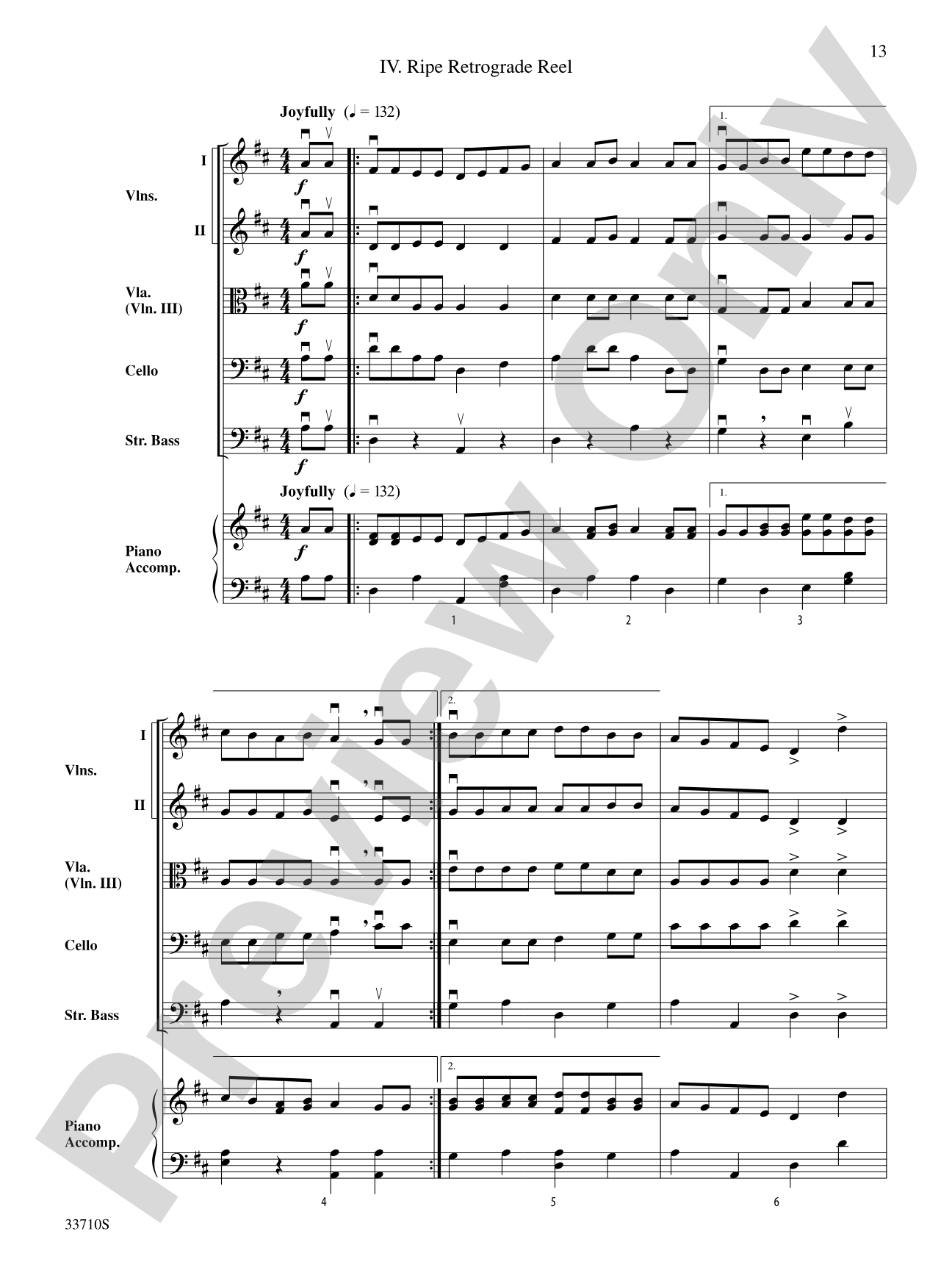 Sweet Suite: String Orchestra Conductor Score & Parts