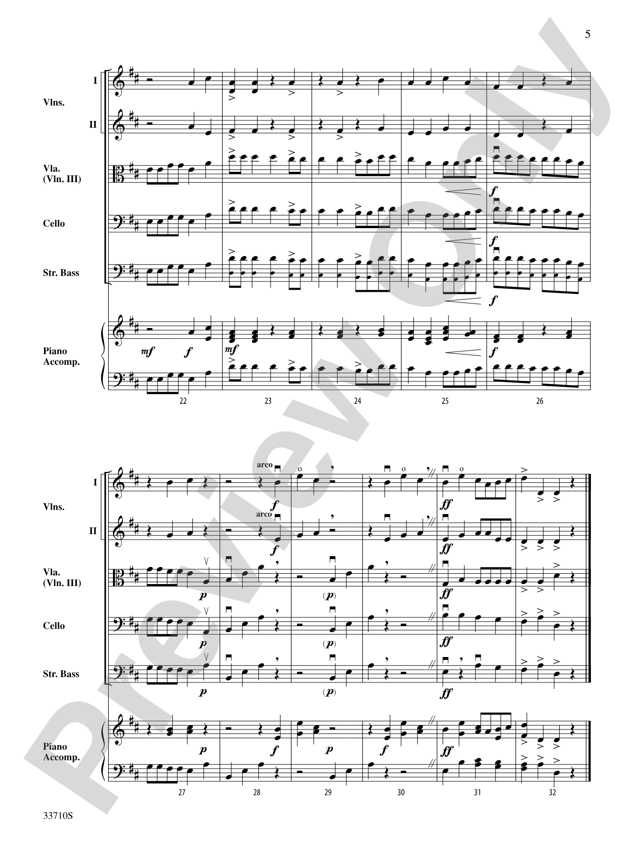 Sweet Suite: String Orchestra Conductor Score & Parts
