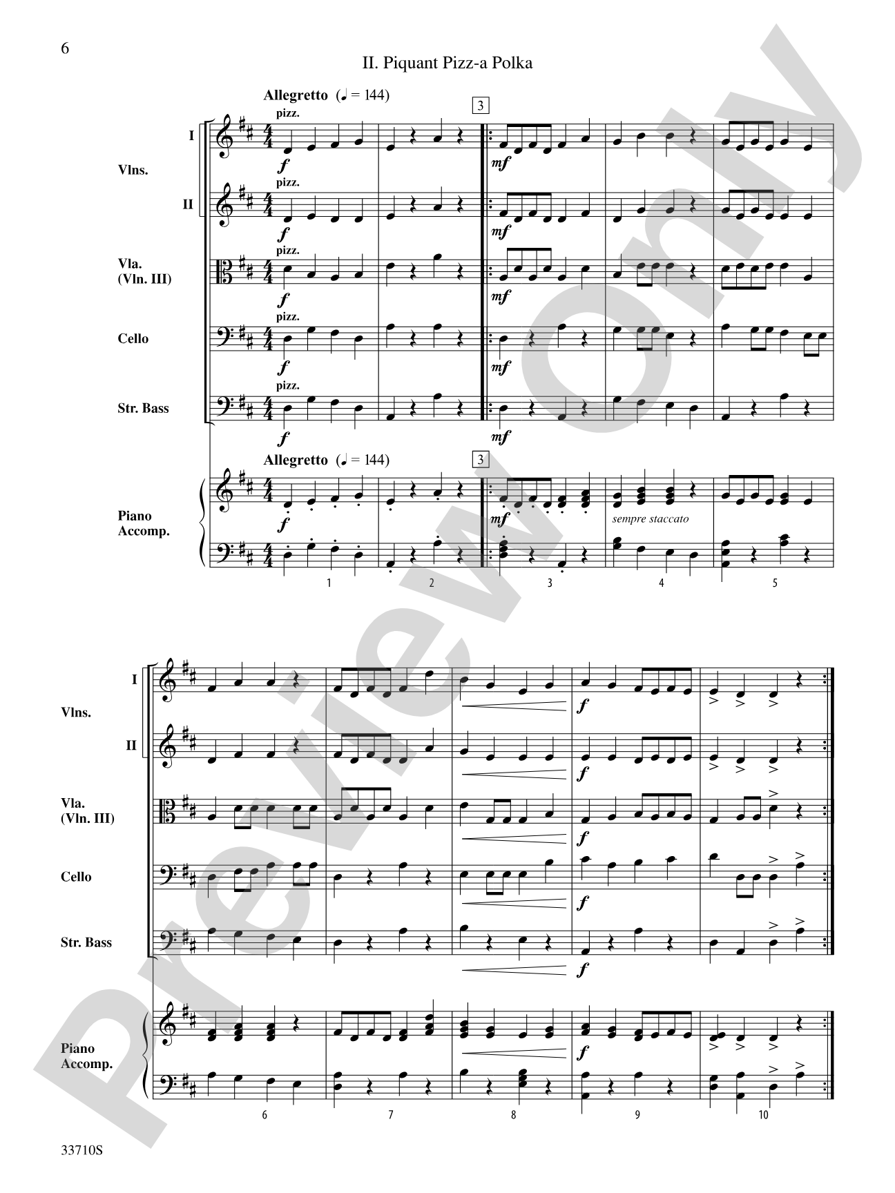 Sweet Suite: String Orchestra Conductor Score & Parts