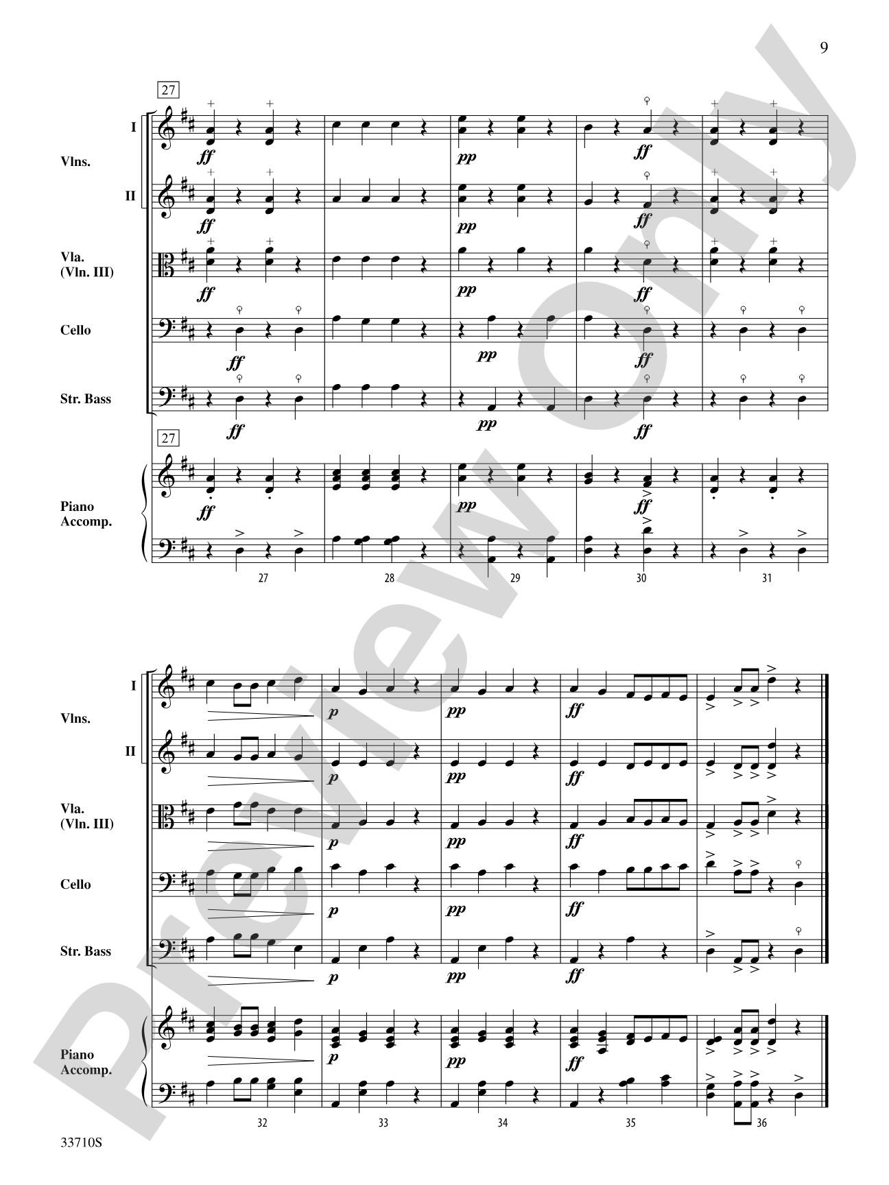 Sweet Suite: String Orchestra Conductor Score & Parts