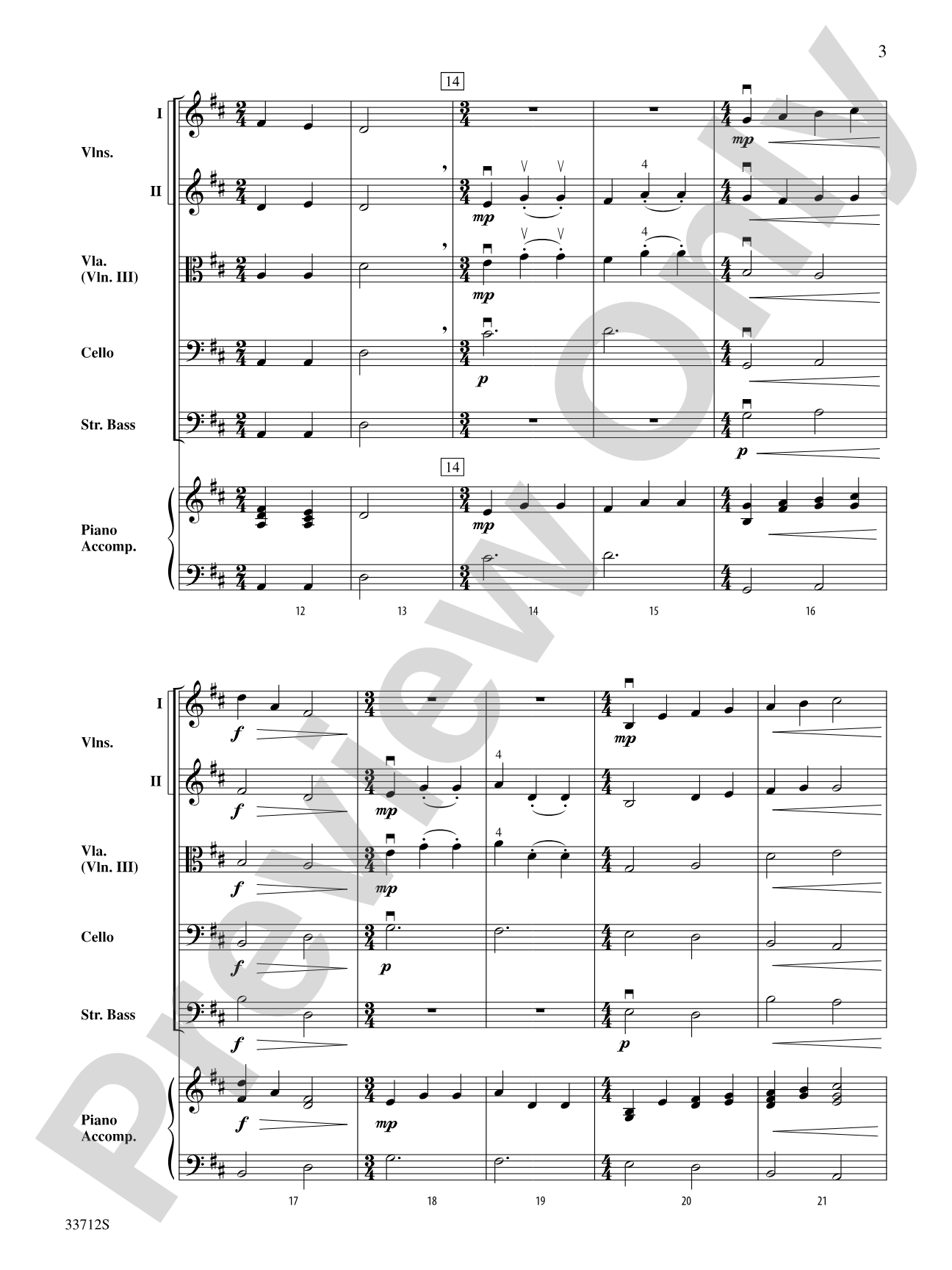 Once Upon a Time Signature: String Orchestra Conductor Score & Parts