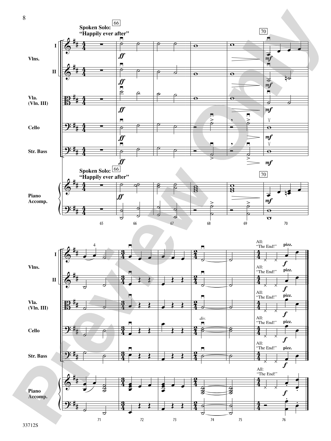 Once Upon a Time Signature: String Orchestra Conductor Score & Parts