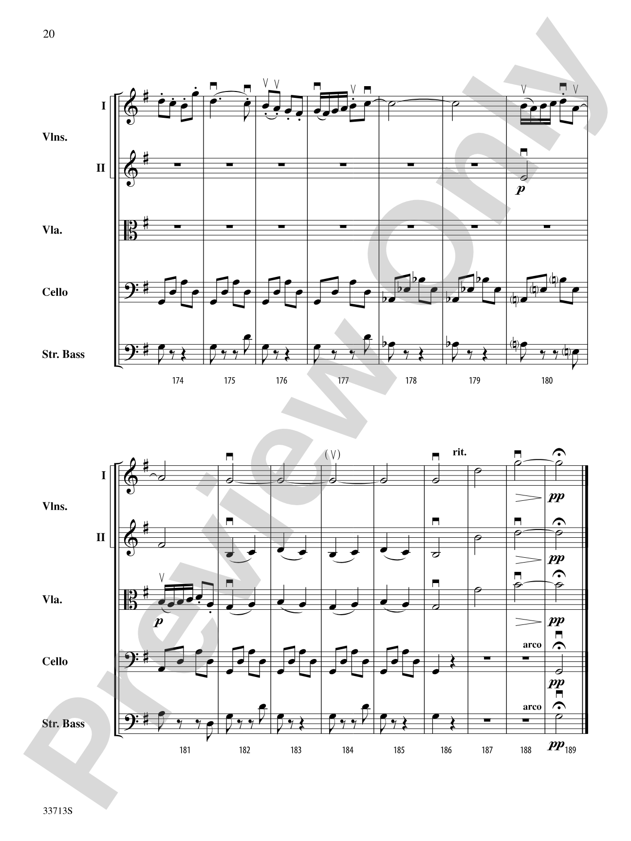 Wonderland Variations: String Orchestra Conductor Score & Parts