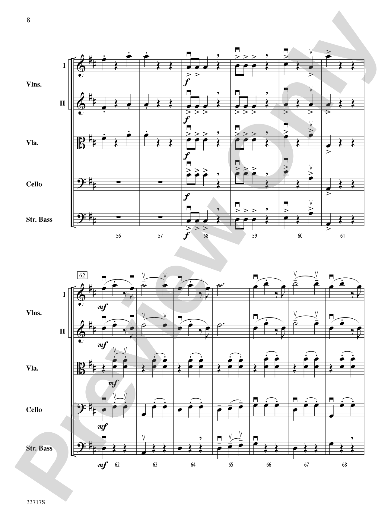 Turkey in a Tux: String Orchestra Conductor Score & Parts