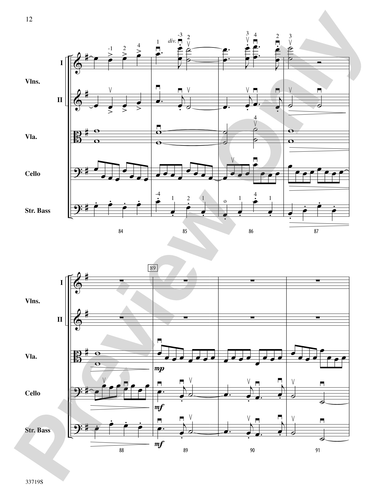 Winter Solstice: String Orchestra Conductor Score & Parts