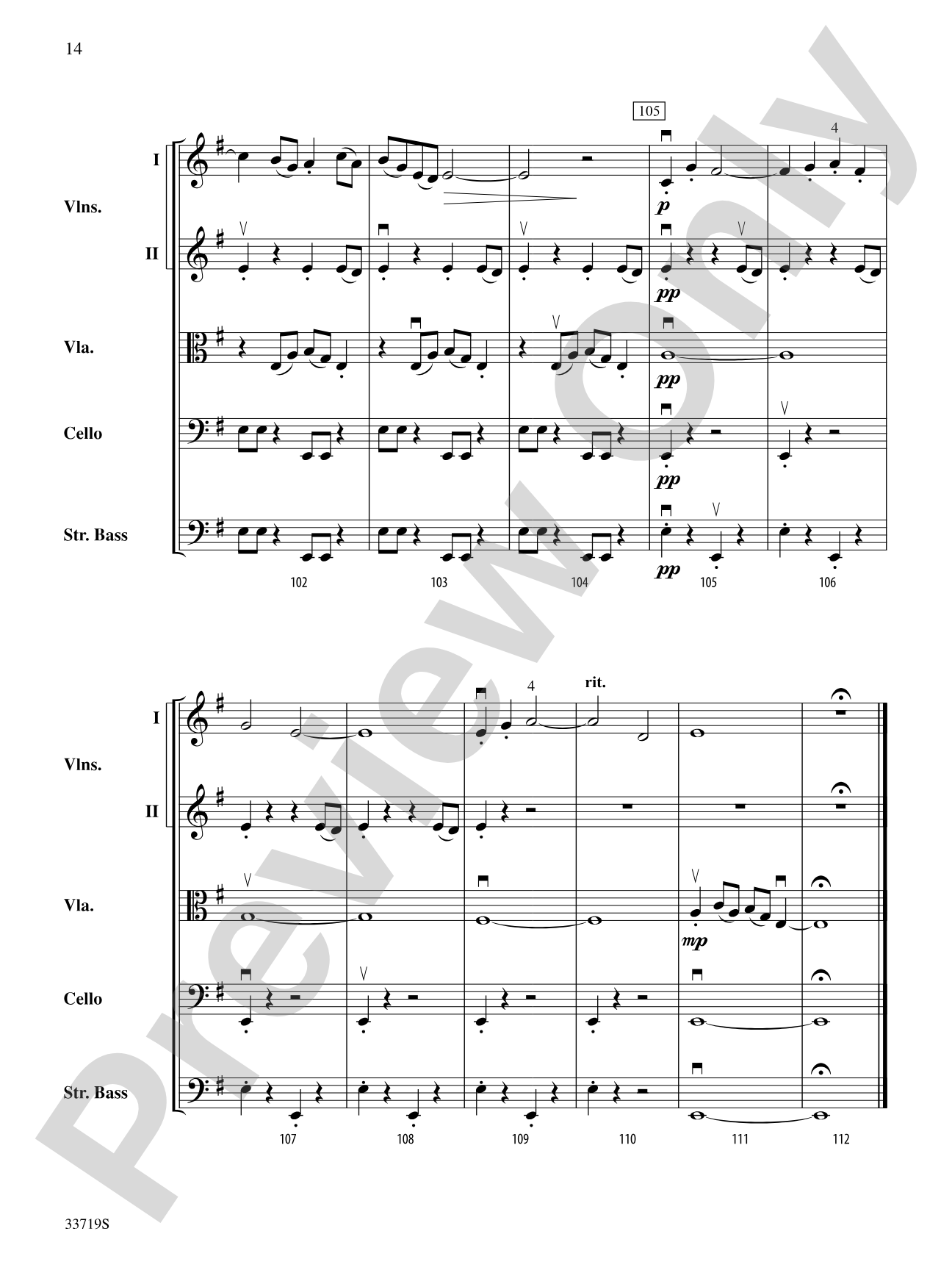Winter Solstice: String Orchestra Conductor Score & Parts