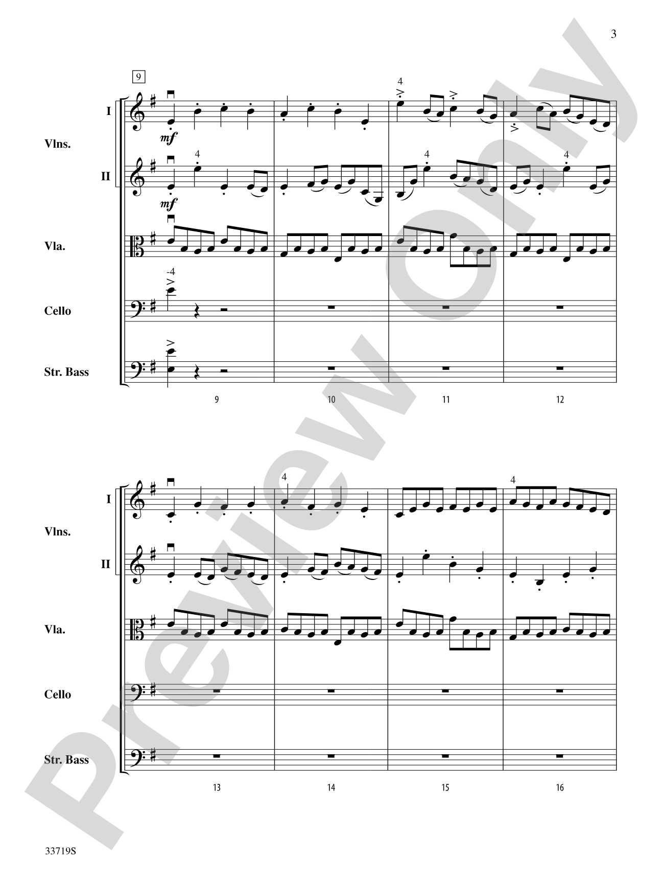 Winter Solstice: String Orchestra Conductor Score & Parts