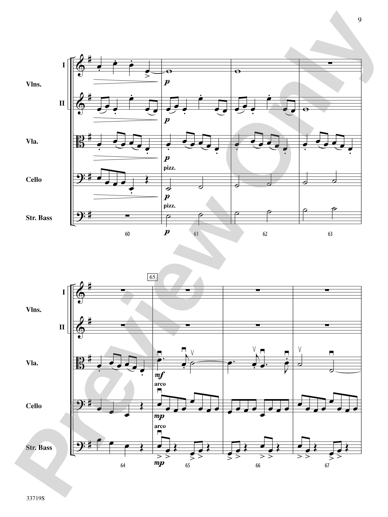 Winter Solstice: String Orchestra Conductor Score & Parts