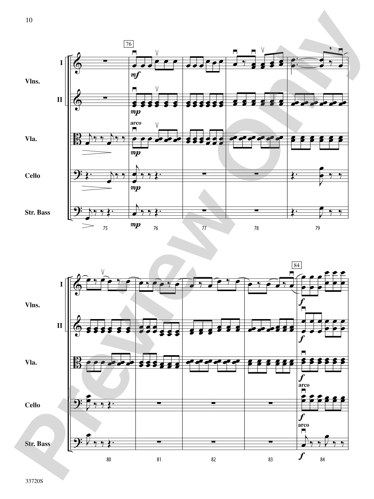 Tarantelle: String Orchestra Conductor Score & Parts