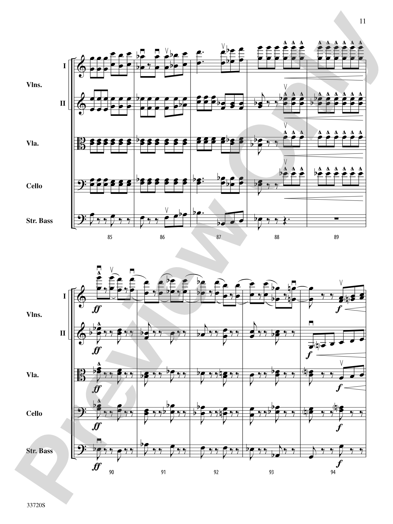 Tarantelle: String Orchestra Conductor Score & Parts