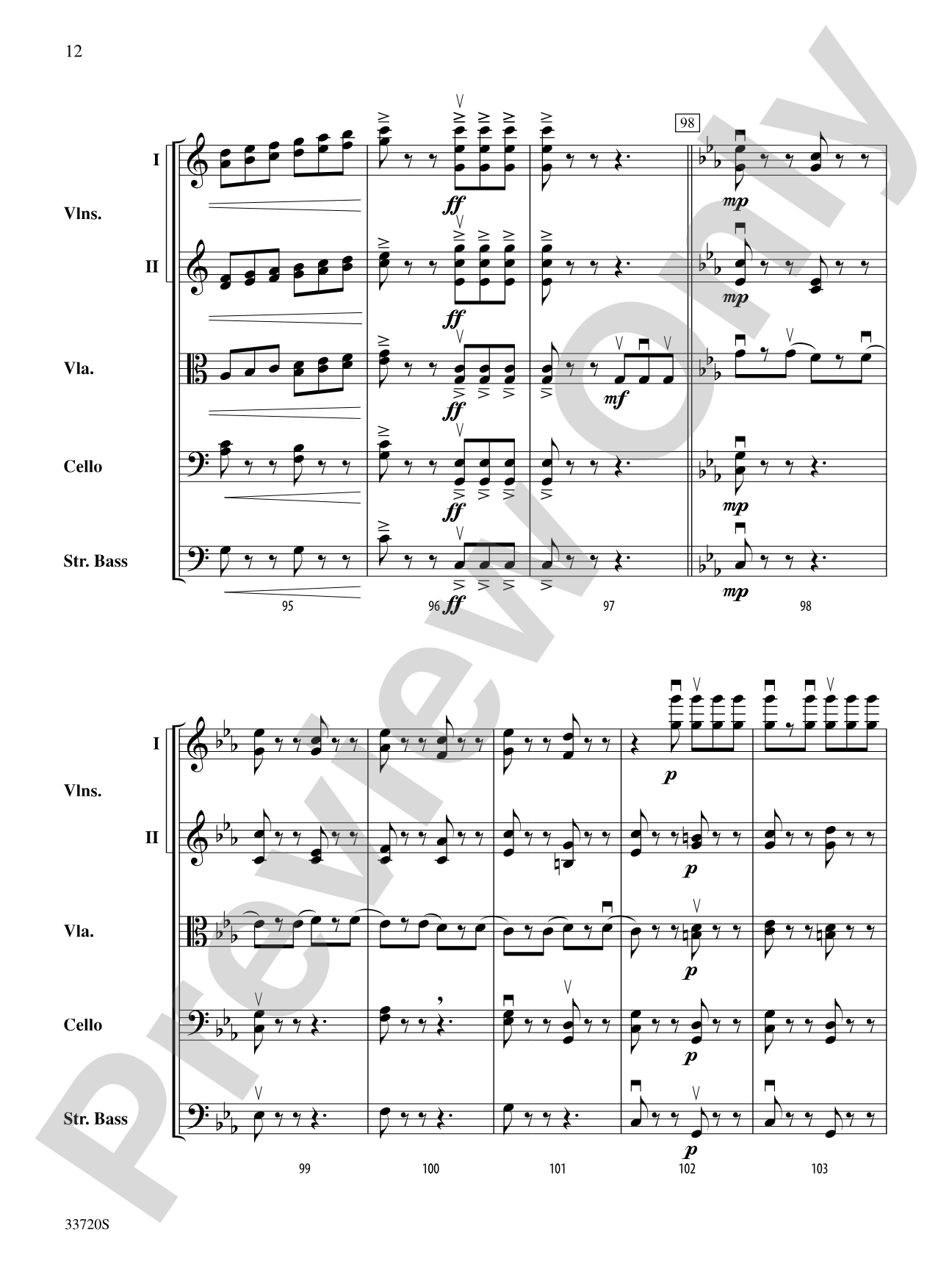 Tarantelle: String Orchestra Conductor Score & Parts
