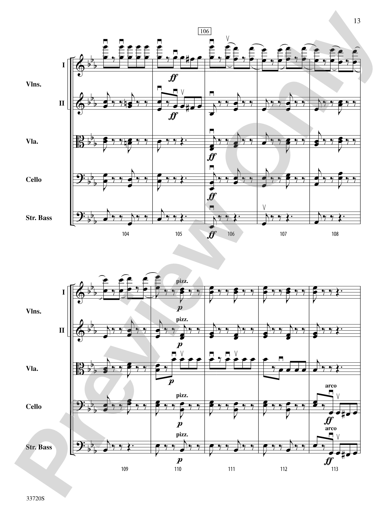 Tarantelle: String Orchestra Conductor Score & Parts