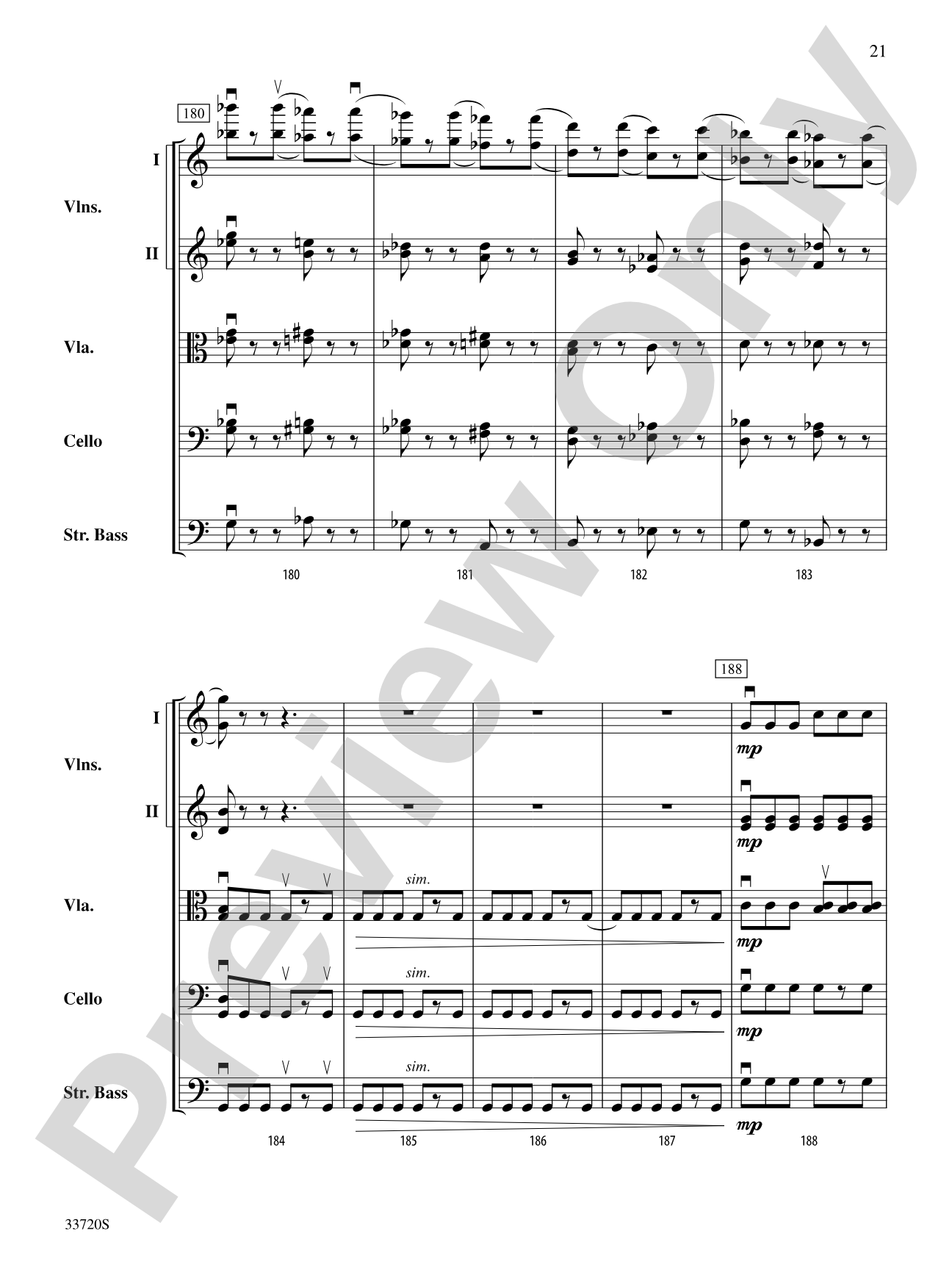 Tarantelle: String Orchestra Conductor Score & Parts