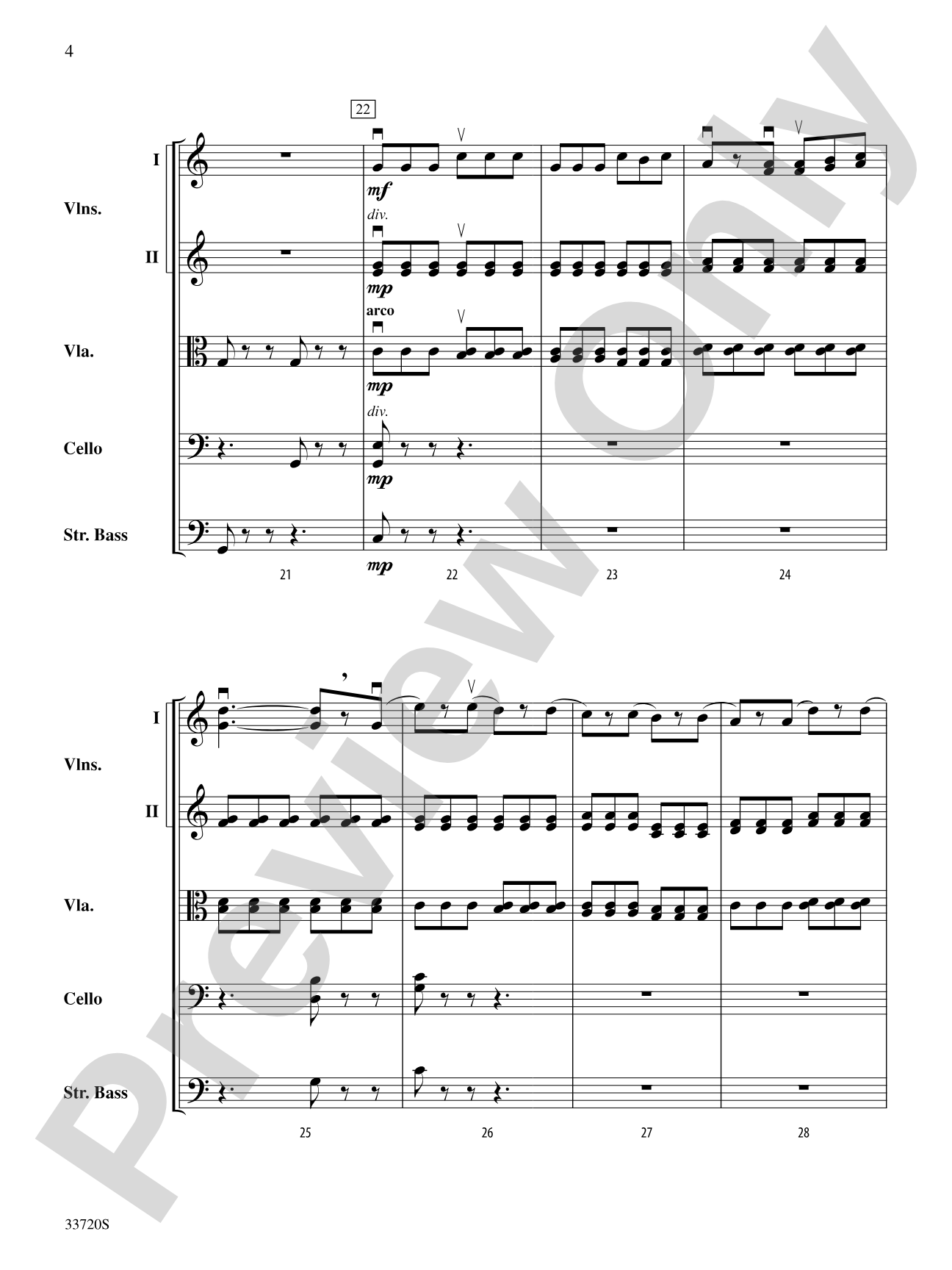 Tarantelle: String Orchestra Conductor Score & Parts