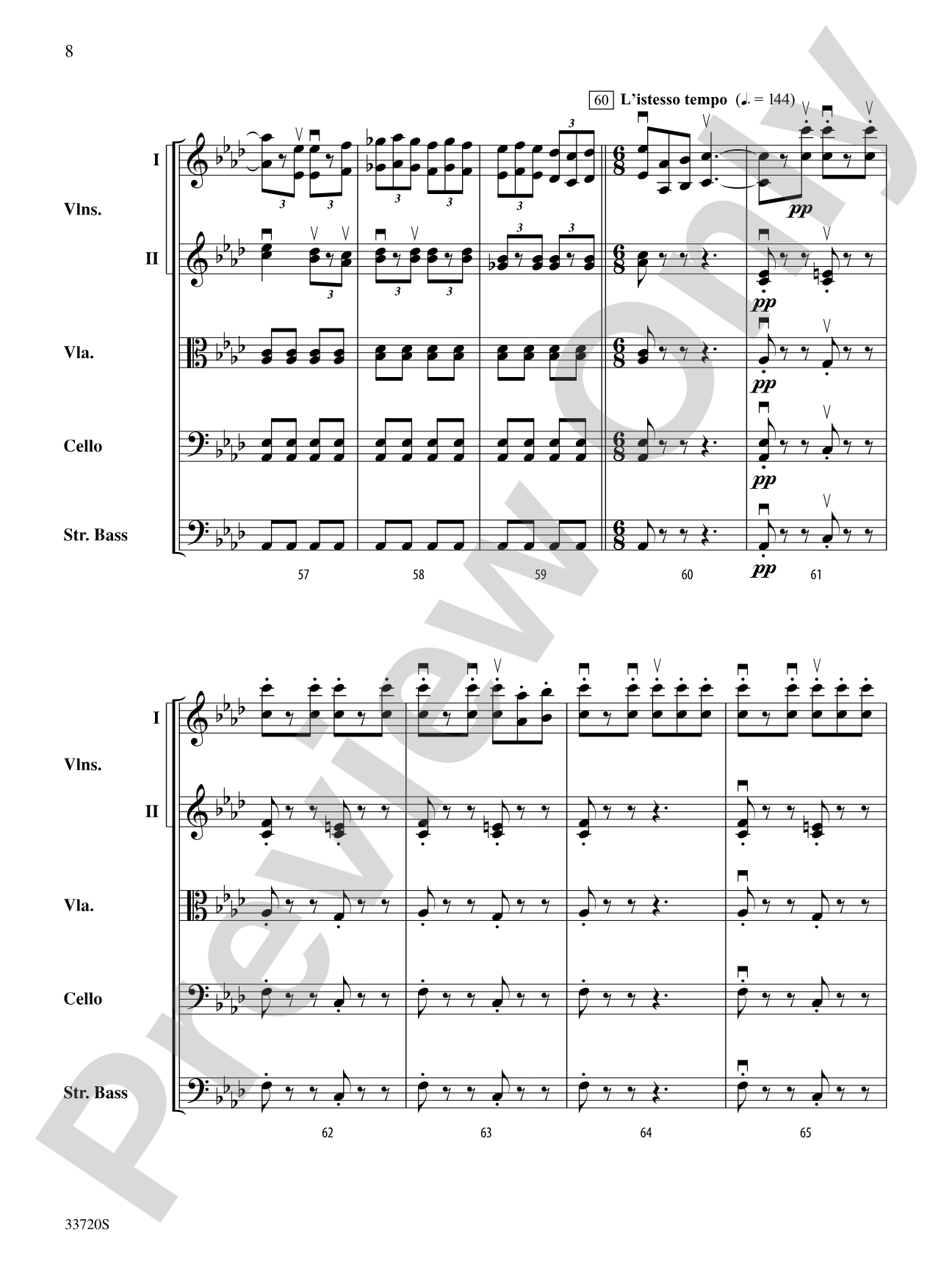 Tarantelle: String Orchestra Conductor Score & Parts