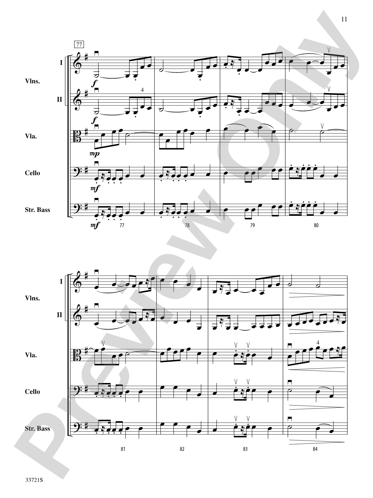 Star of Valor: String Orchestra Conductor Score & Parts