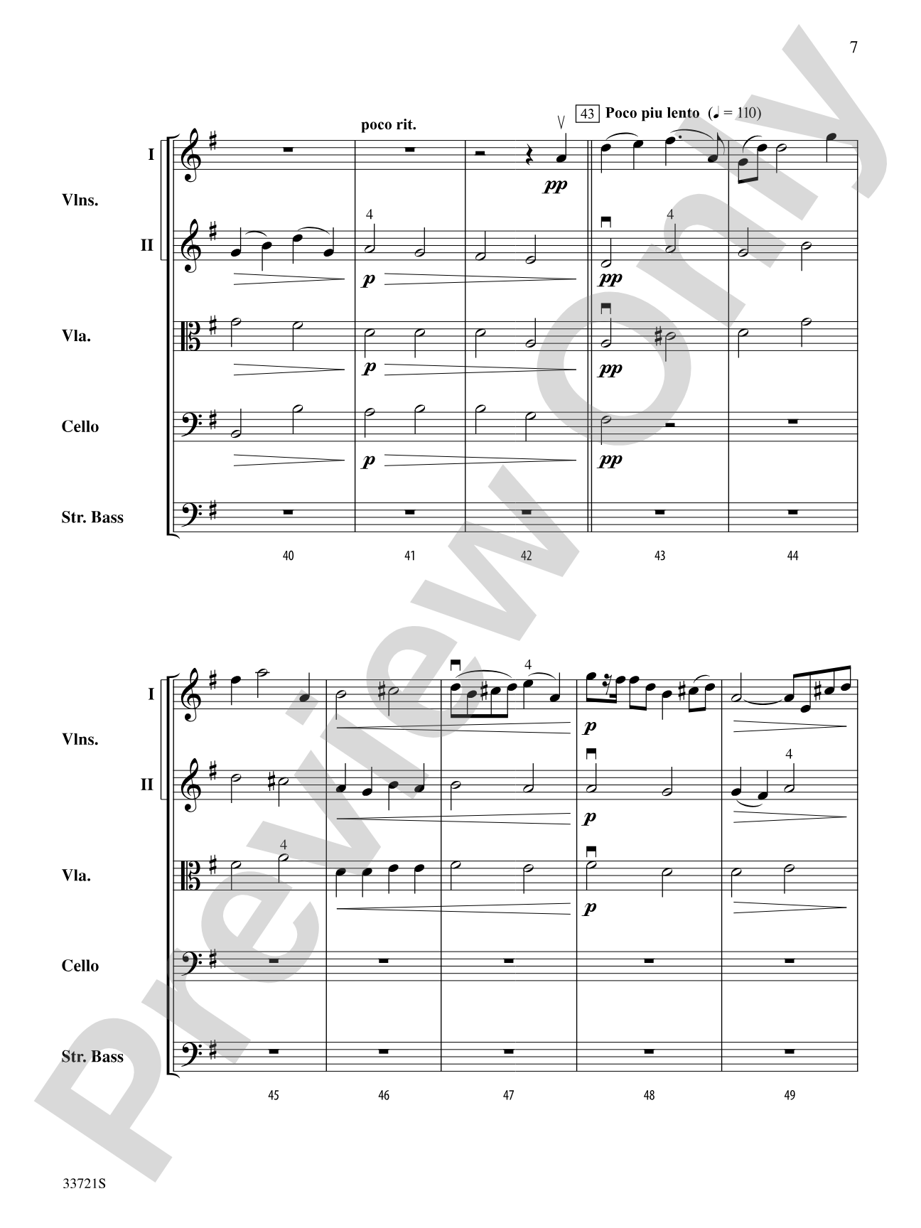 Star of Valor: String Orchestra Conductor Score & Parts