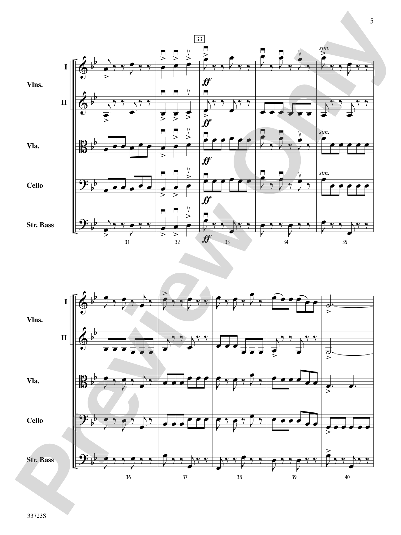 Storm Trail: String Orchestra Conductor Score & Parts
