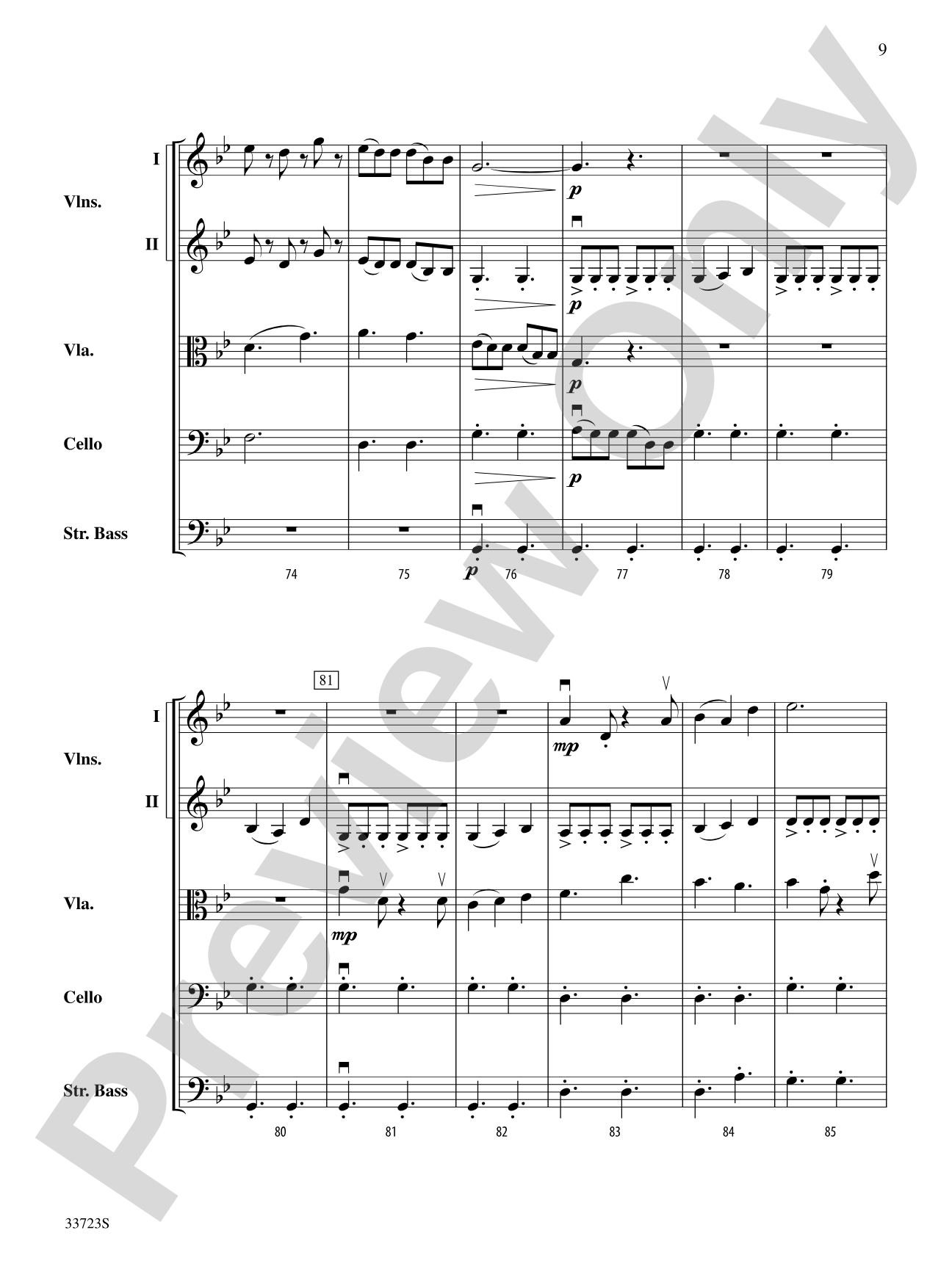 Storm Trail: String Orchestra Conductor Score & Parts
