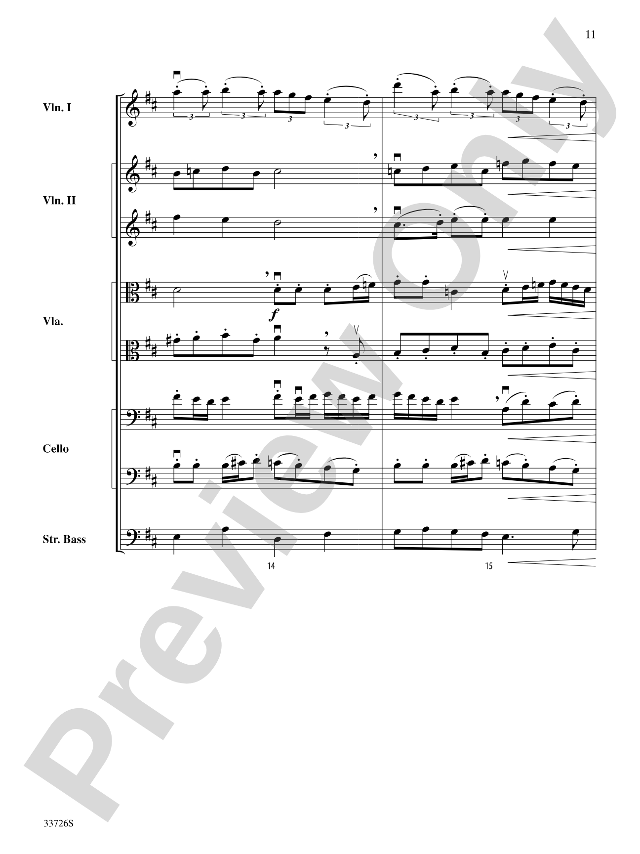 Battalia: String Orchestra Conductor Score & Parts